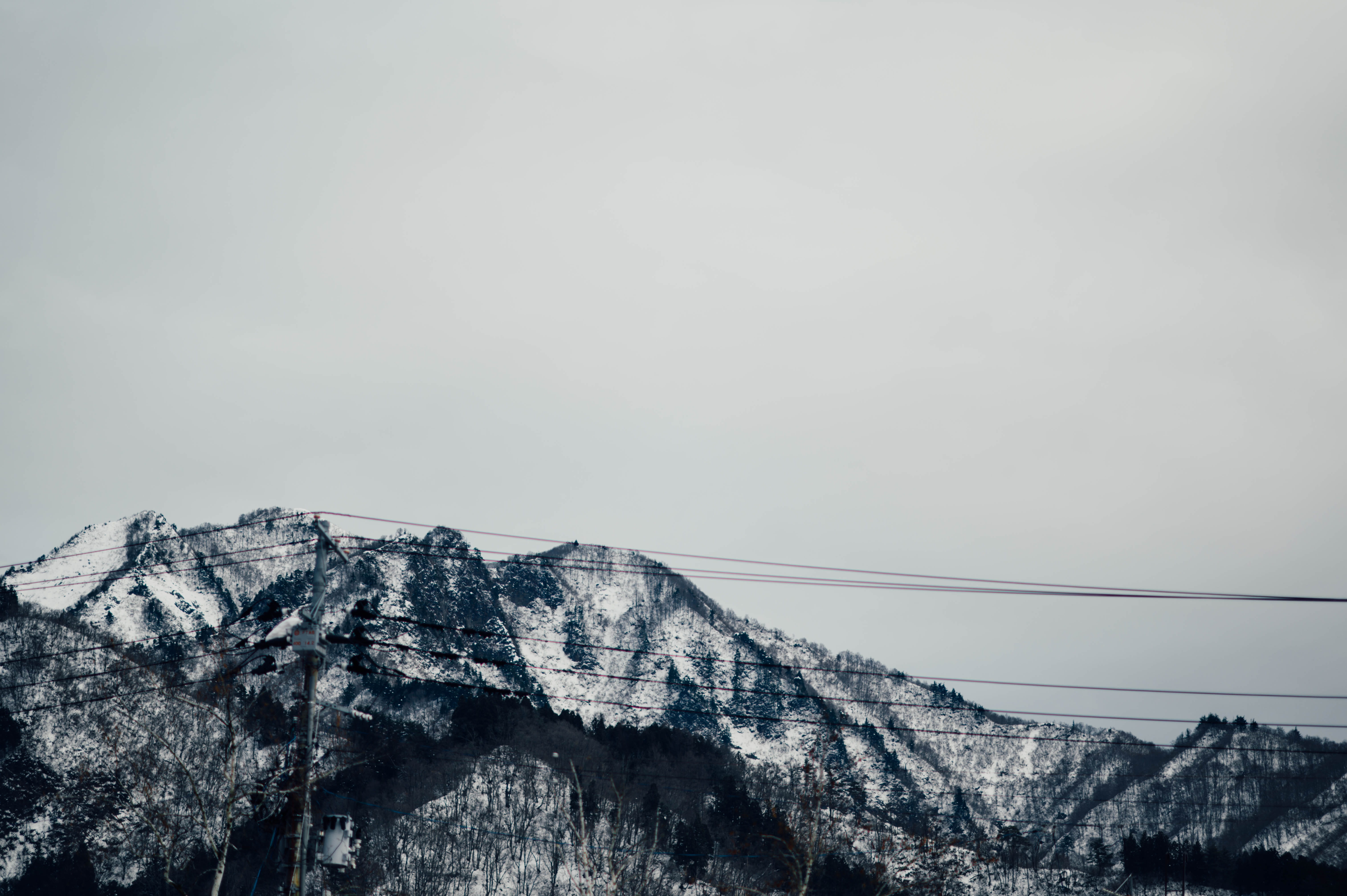 mountain, nature, power lines, leisure activities, peak, cable, outdoors, abies, tranquility, snowcapped mountain, ice, winter, cable car, plant, electricity, HD Wallpaper