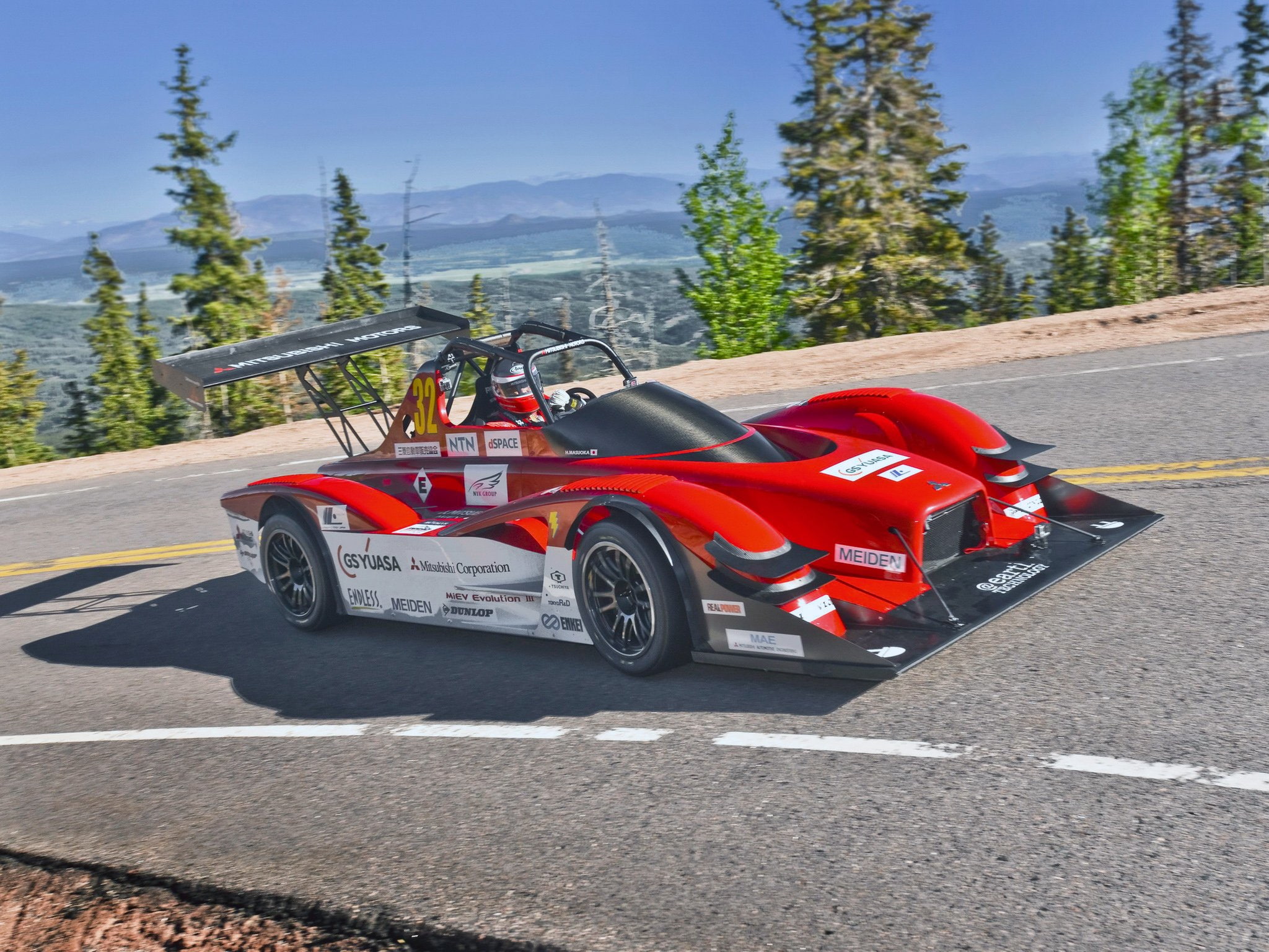 racing, miev, electric, pikes, peak, evolution, race, iii, 2014, mitsubishi, 1080P, HD Wallpaper