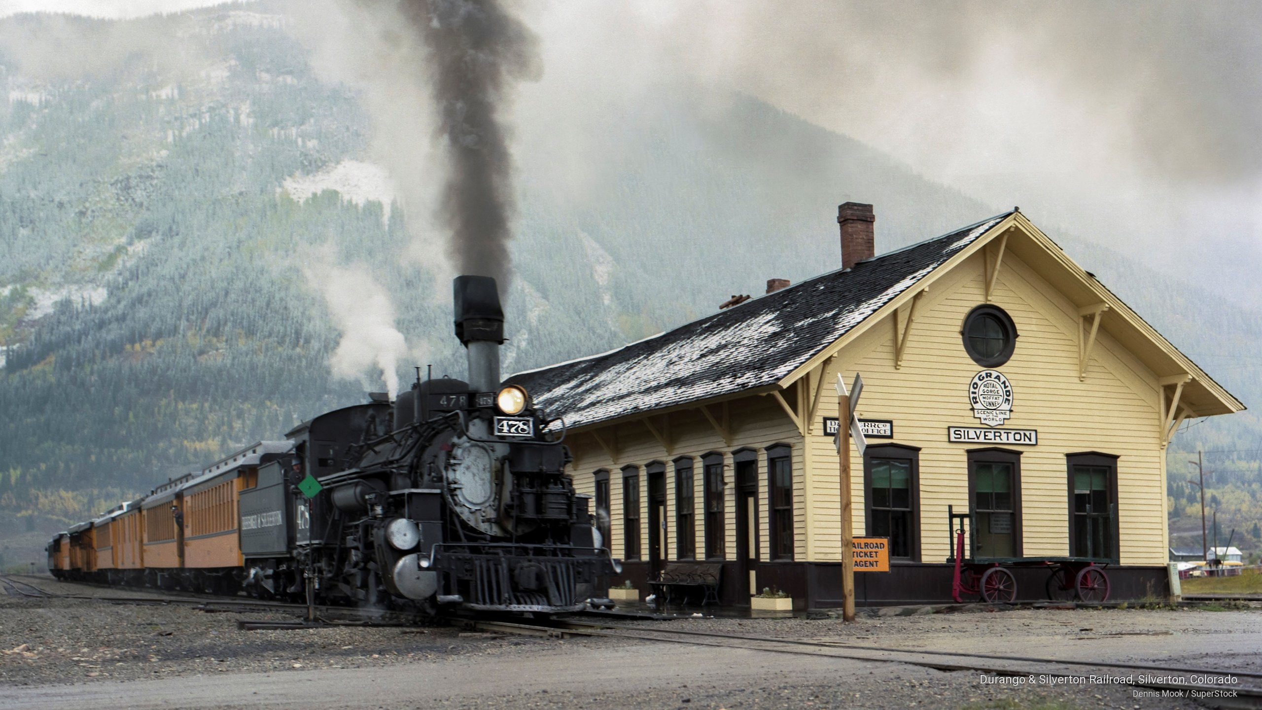 Transportation, silverton, railroad, colorado, 2K, durango, HD Wallpaper