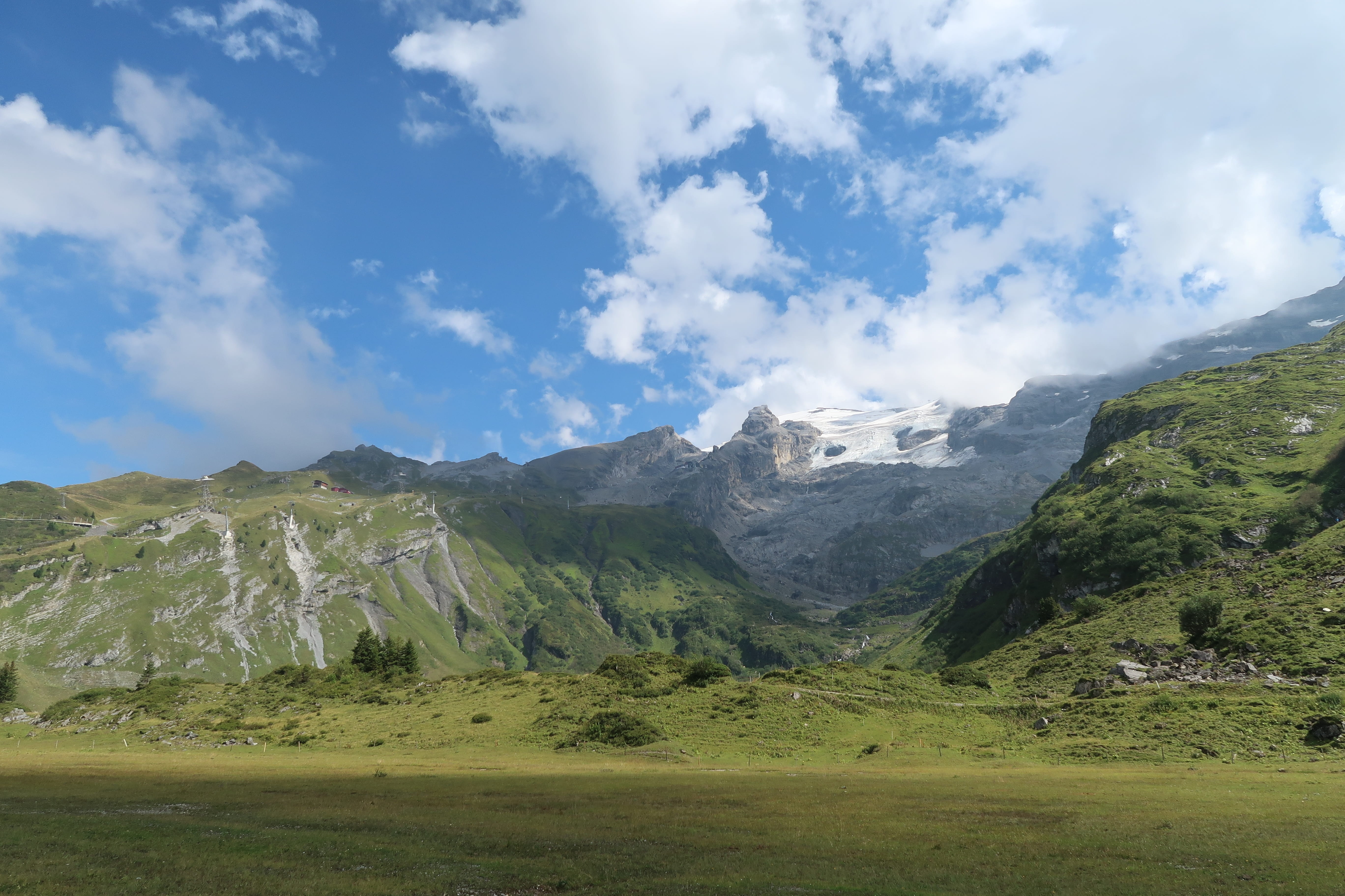 tranquility, scenics - nature, no people, non-urban scene, day, mountain peak, plant, nature, swiss, 5K, green color, alps, landscape, environment, mountain, HD Wallpaper
