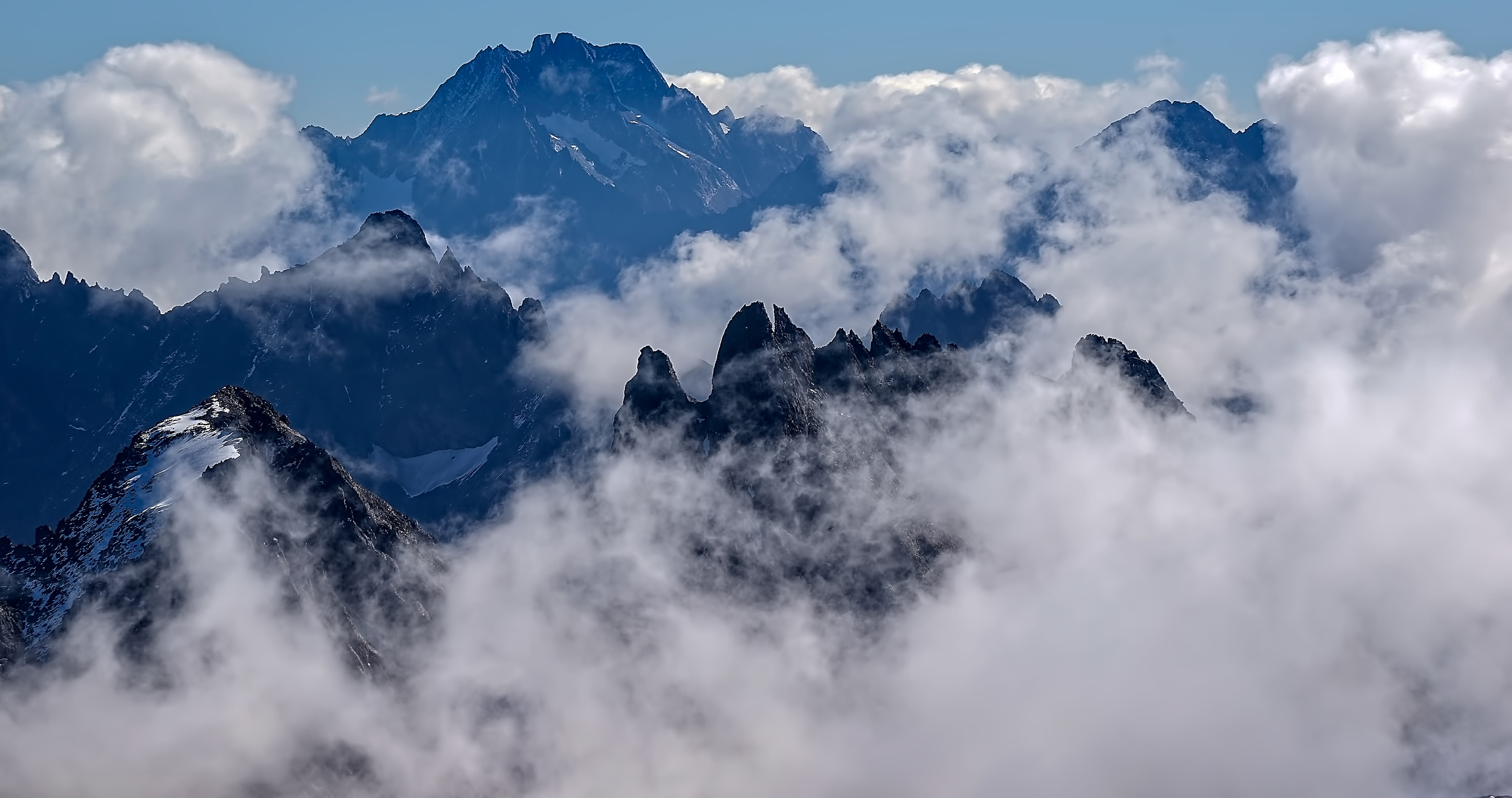 snow, environment, ice, mountain peak, snowcapped mountain, white color, mountain, cloud, beauty in nature, mountain range, fog, alps, engelberg, titlis mountain station, HD Wallpaper