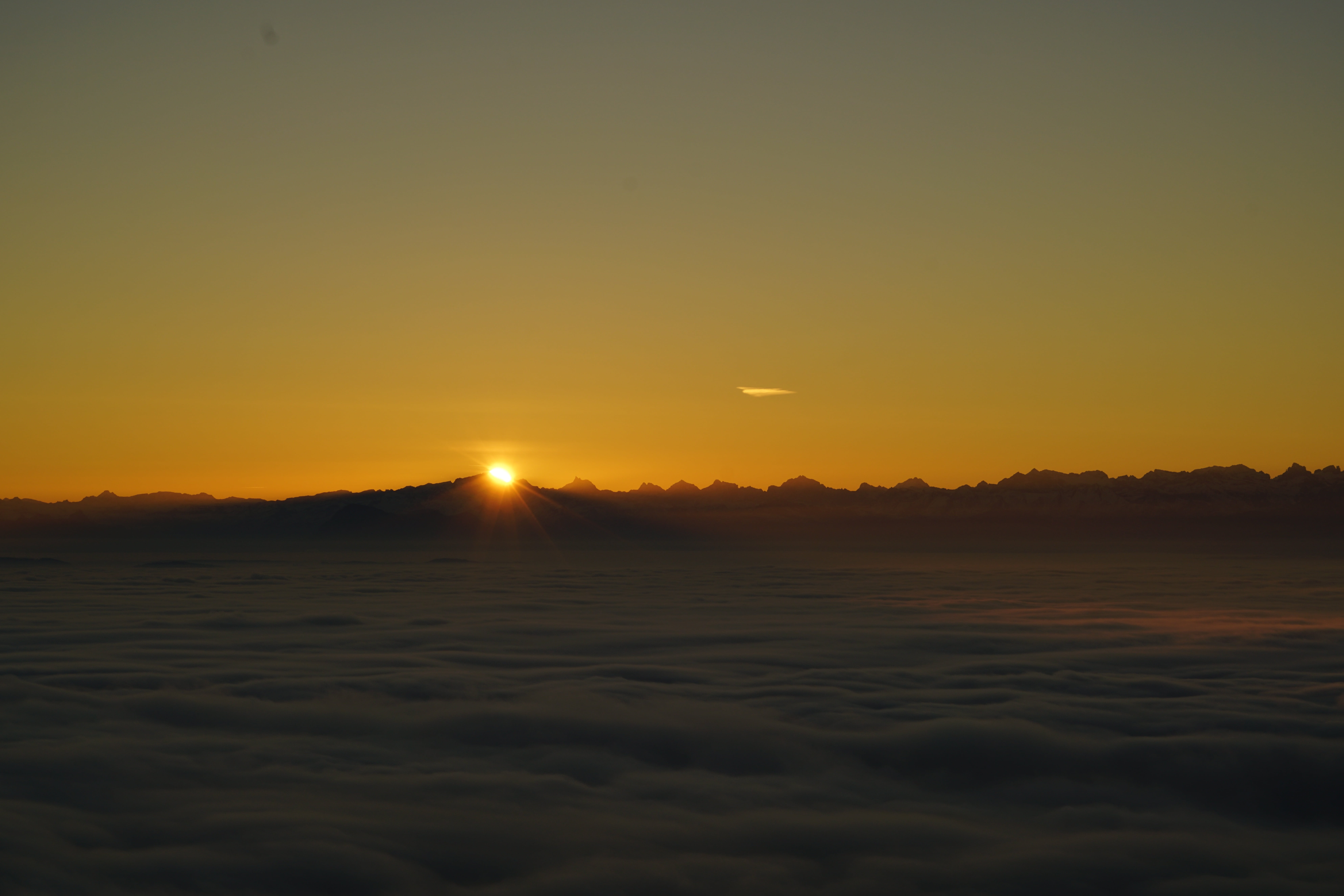 panoramic photography, muttenstock, great spannort, clear sky, advance, clouds, sea of fog, sunshine, fulen wicked, waterfront, alps, copy space, panoramic image, HD Wallpaper