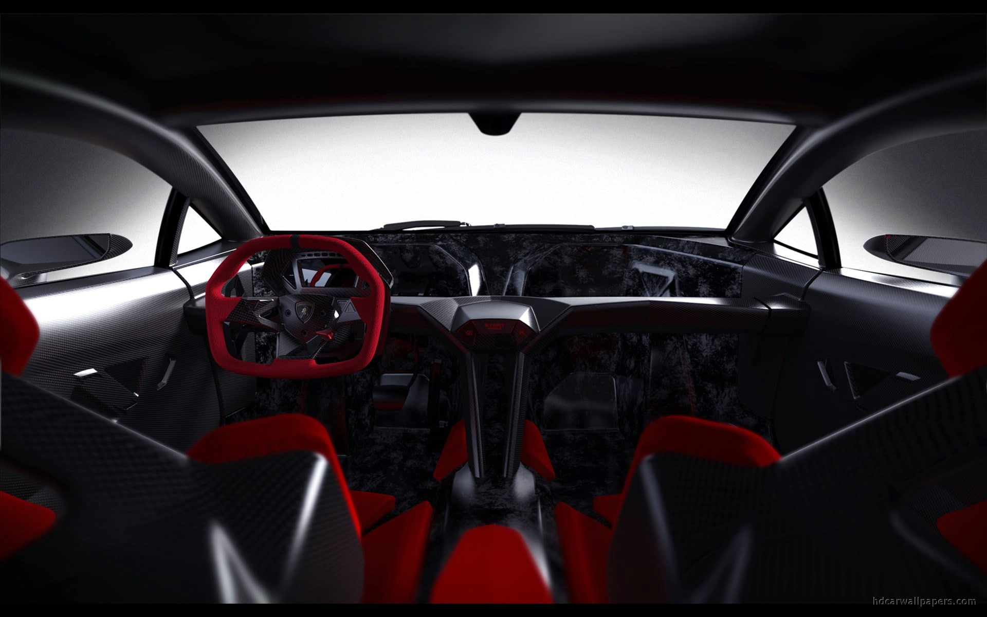 Concept, 2010, Elemento, 1080P, Lamborghini, Sesto, Interior, HD Wallpaper