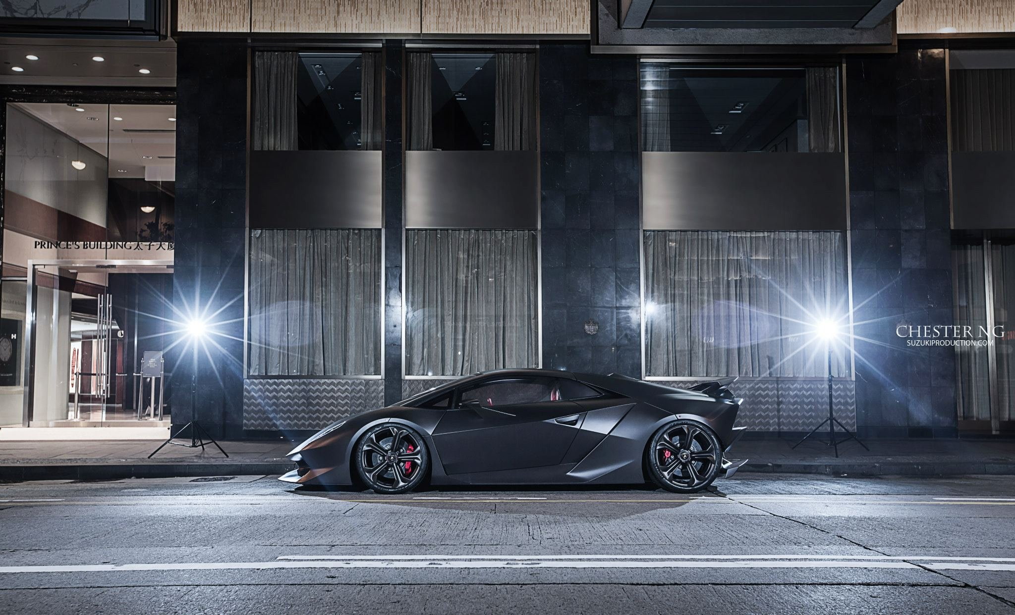 vehicles, automobile, black, matte, sesto, supercars, colored, elemento, 1080P, nero, cars, lamborghini, noir, HD Wallpaper