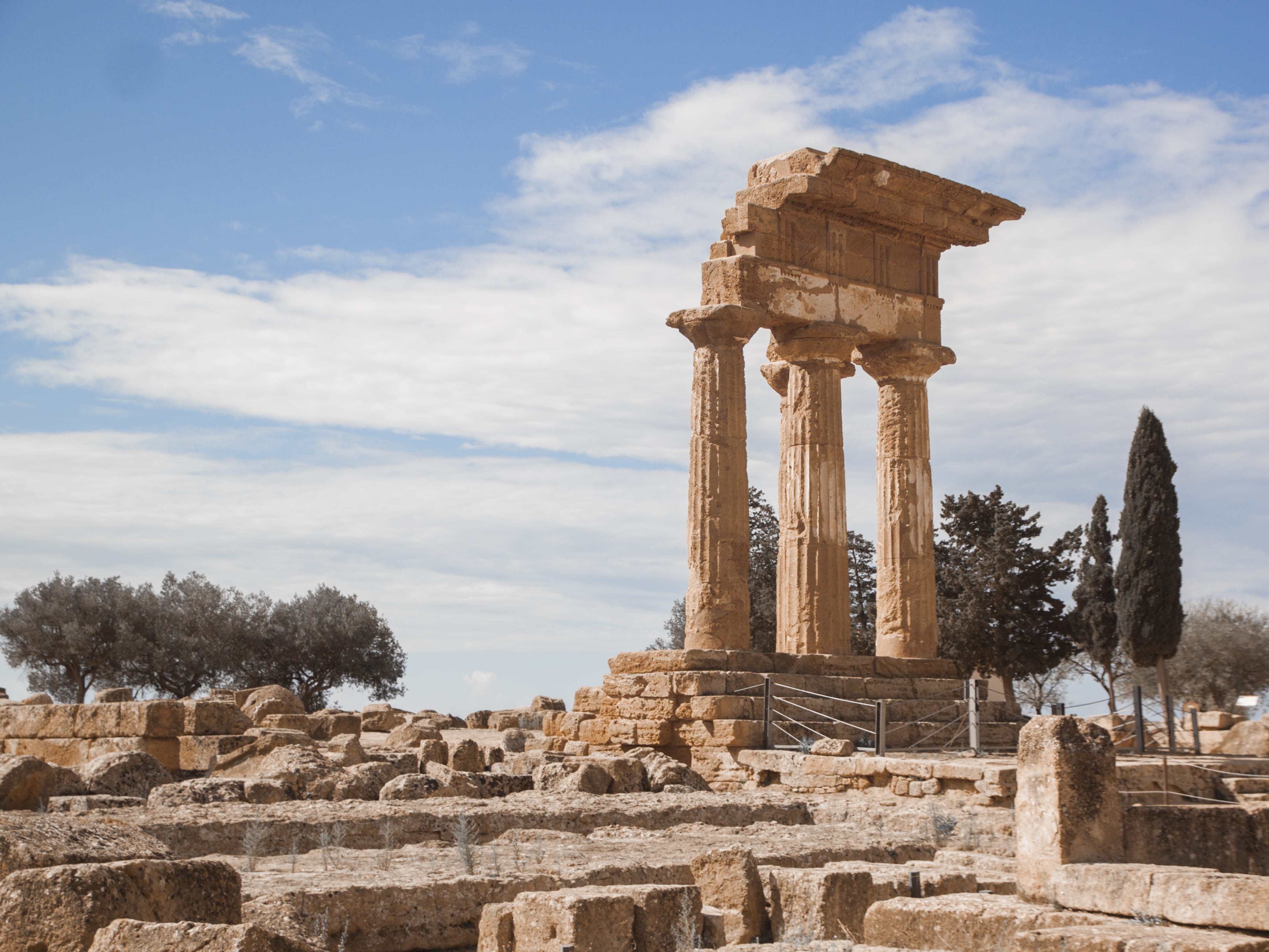 deterioration, ancient, greek temple, valle dei templi, tempio greco, travel destinations, architecture, nature, travel, partenone, run-down, colonne greche, HD Wallpaper