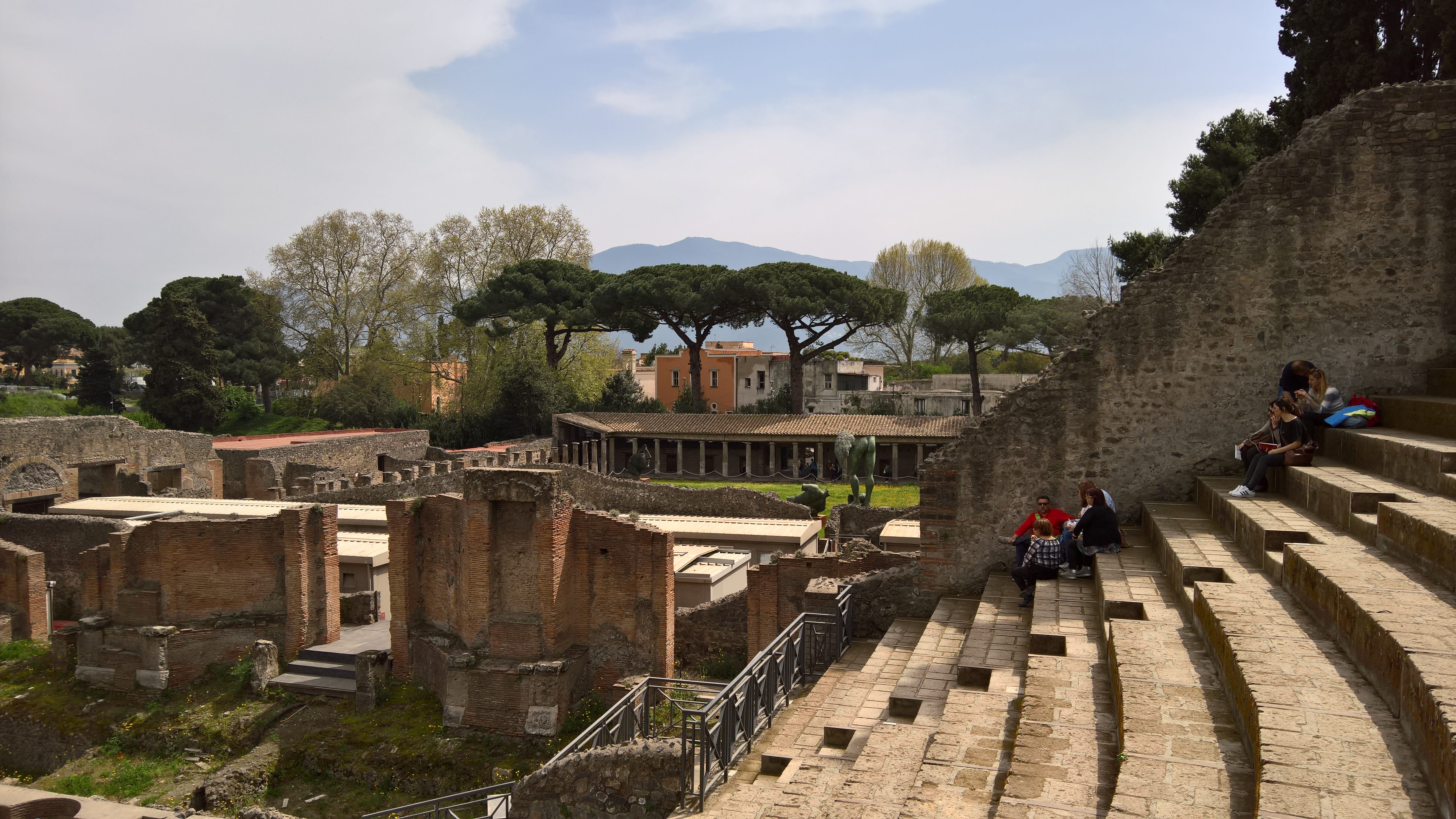 italy, history, plant, pompei, women, building exterior, pompei scavi - villa dei misteri, men, leisure activity, people, built structure, day, naples, HD Wallpaper