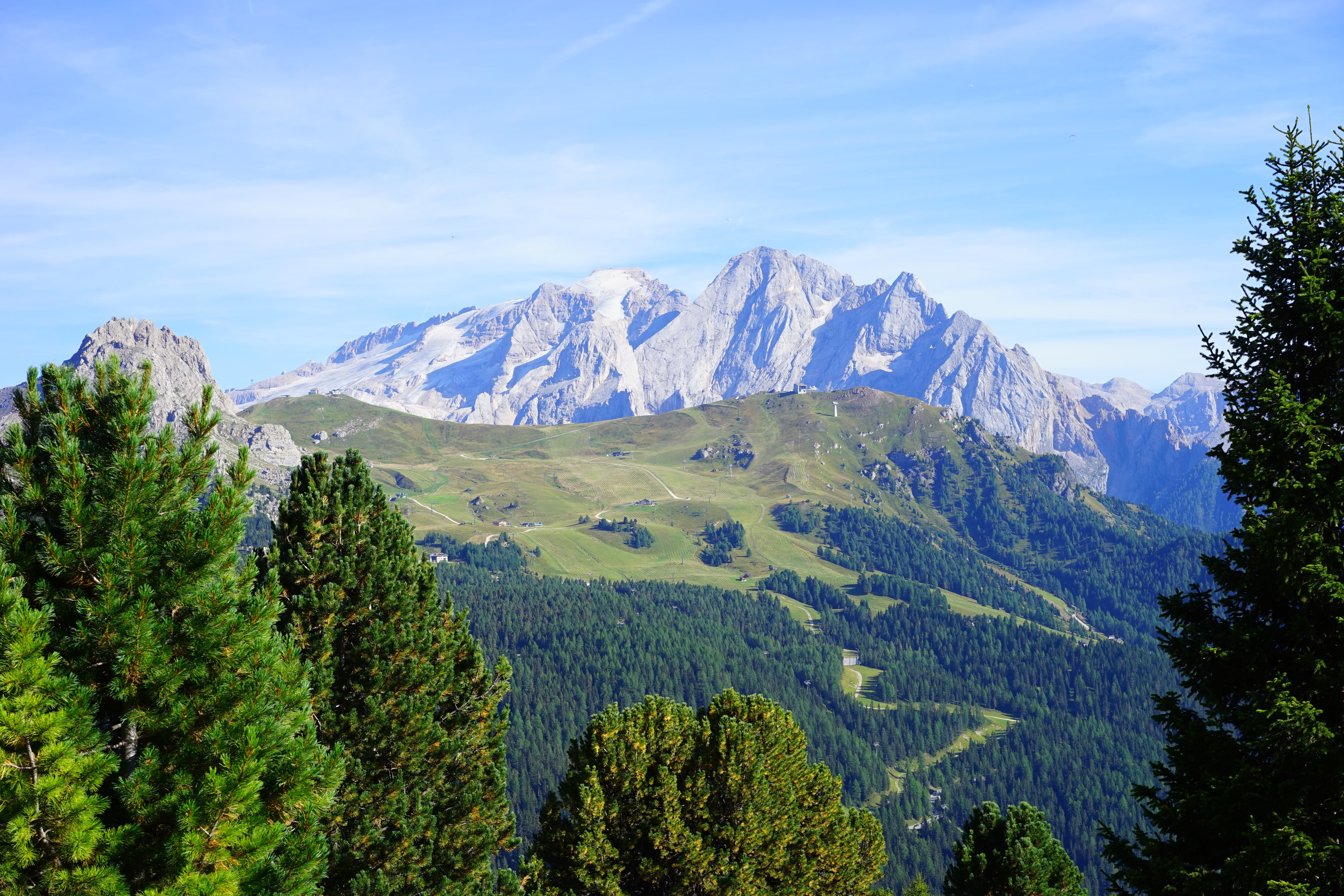 remote, tranquility, nature, beauty in nature, plant, imposing, growth, mountain range, idyllic, sky, tranquil scene, leafed, non-urban scene, green, the ski area belvedere, HD Wallpaper