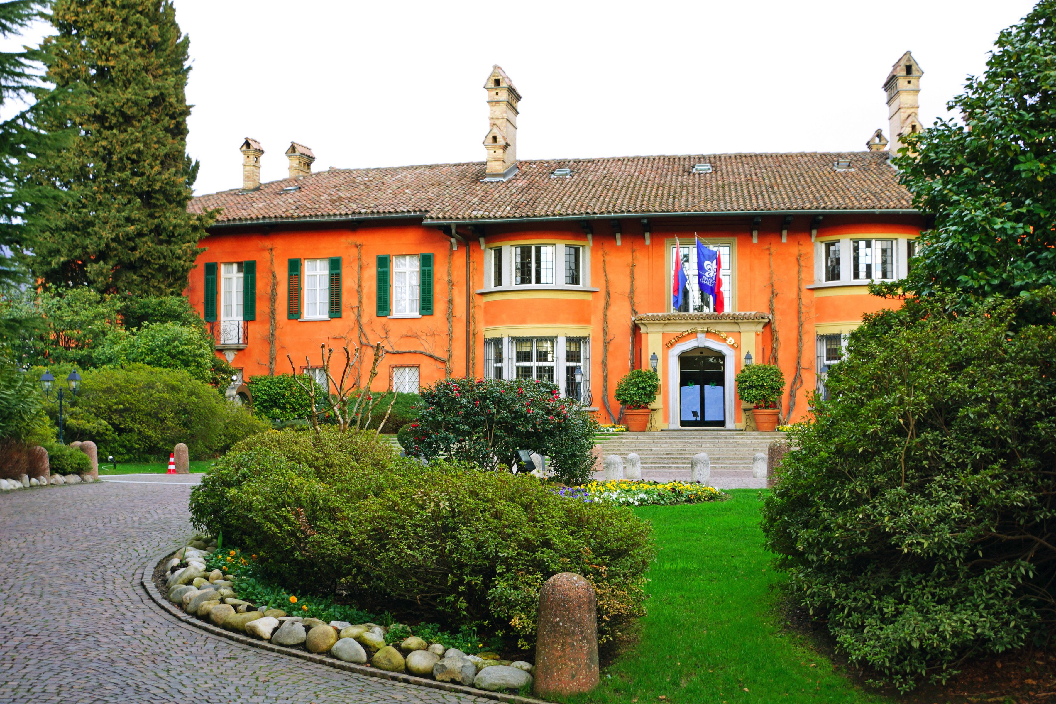 2K, lugano, shrubs, lawn, house, switzerland, HD Wallpaper