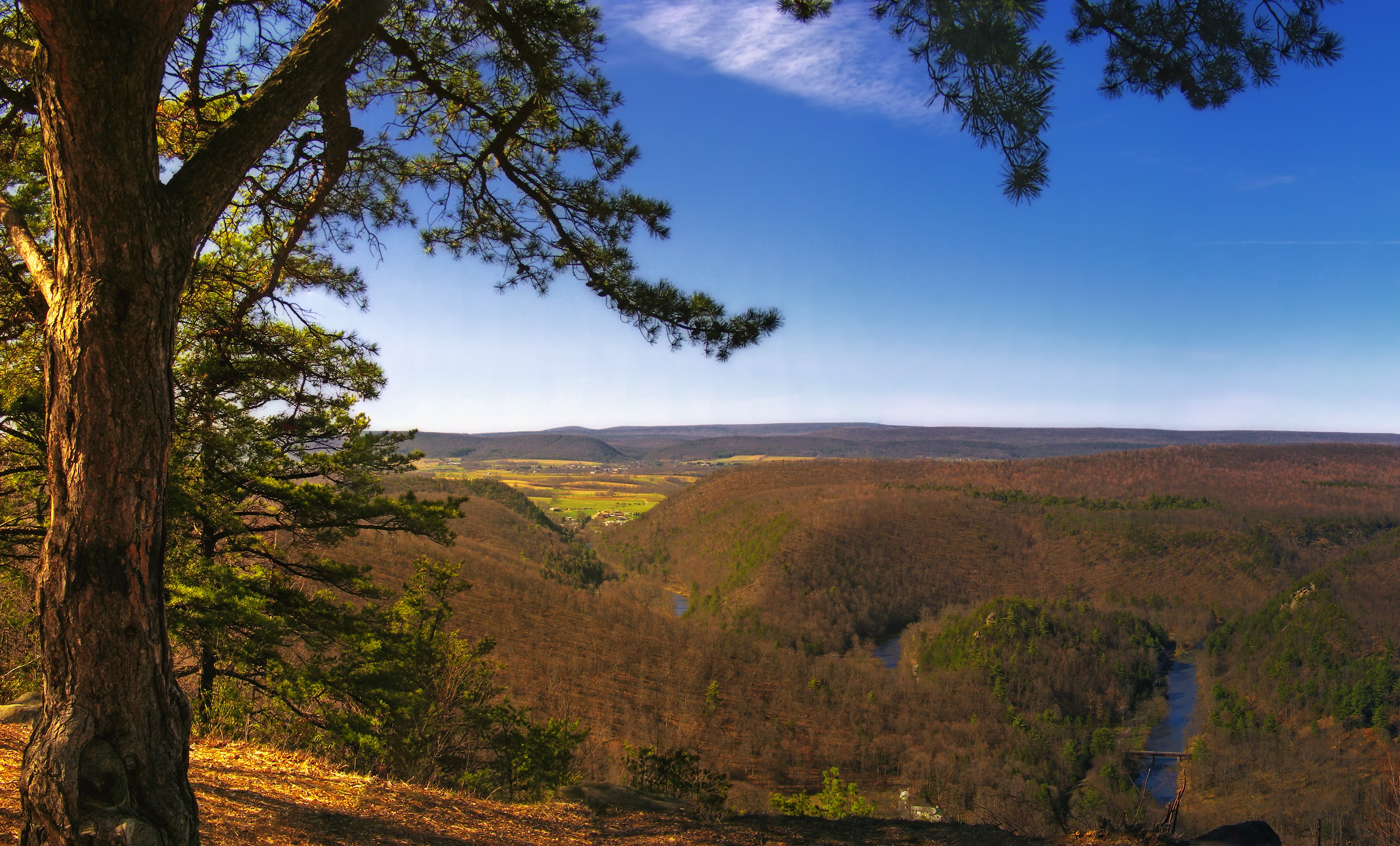 sky, Centre County, creative commons, landscape, Bald Eagle State Forest, mountain, Penns Valley, outdoors, photography, View, nature, tree, scenics, forest, HD Wallpaper