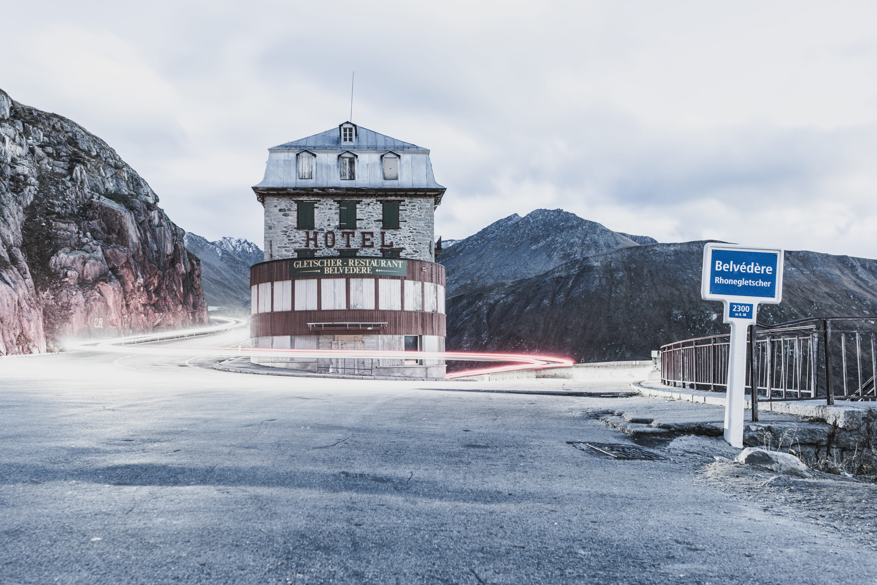 hotel, rocky, glacier, belvedere, europe, switzerland, beside, nature, tourism, outdoors, belvedere landscape, rock, architecture, cold - Temperature, closed, HD Wallpaper