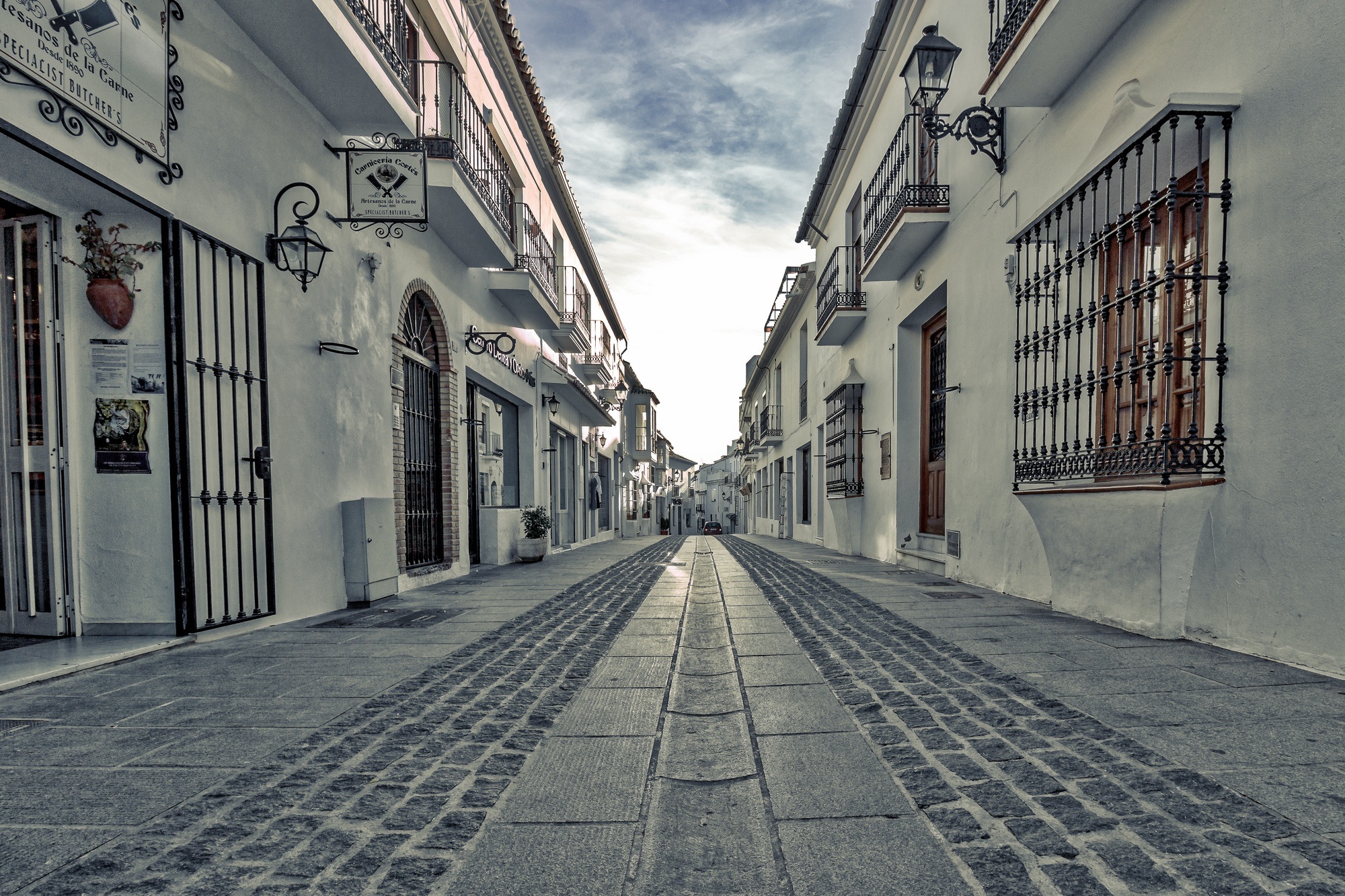 city, cloud - sky, houses, transportation, building, direction, cultures, architecture, alley, mijas, town, urban Scene, andalusia, building exterior, no people, HD Wallpaper