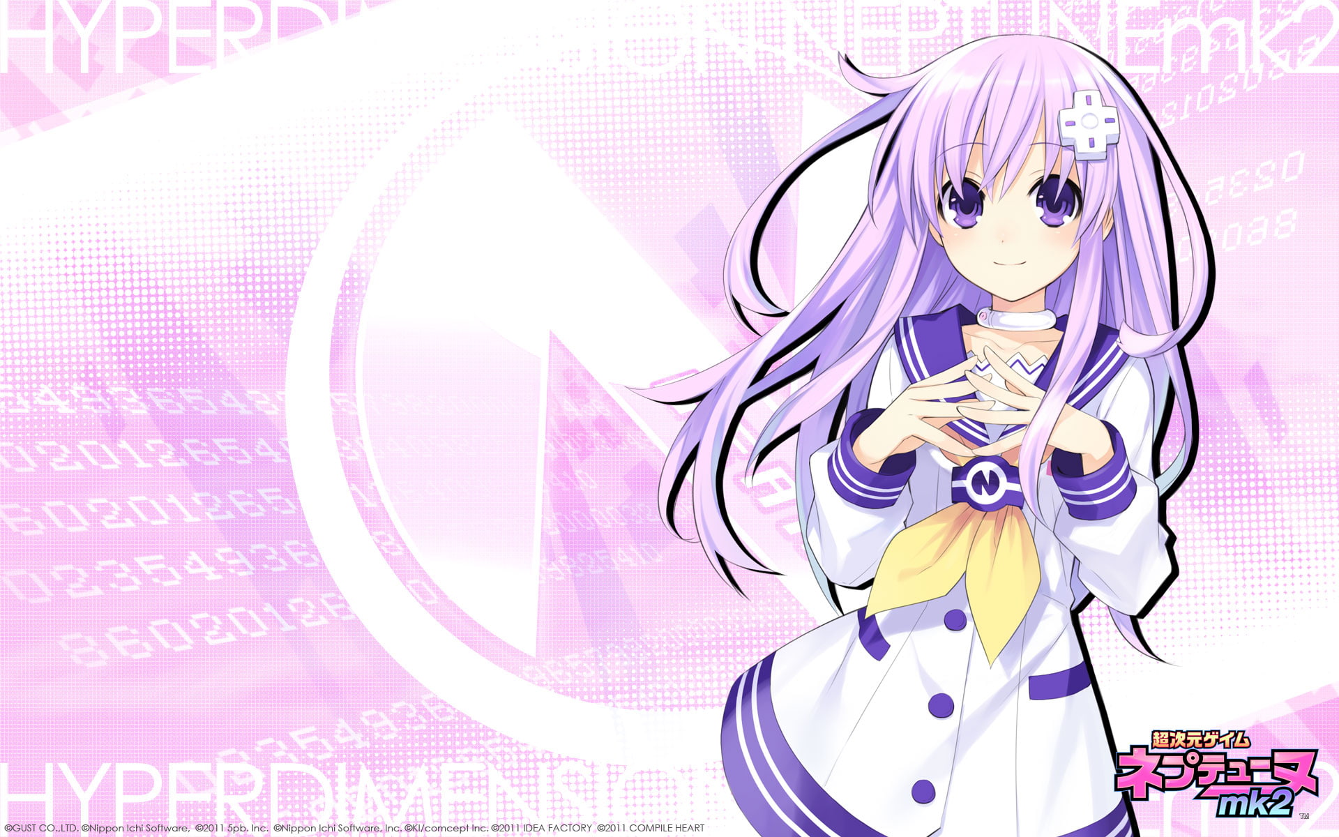 1080P, tsunako, hyperdimension, mk2, nepgear, neptunia, HD Wallpaper