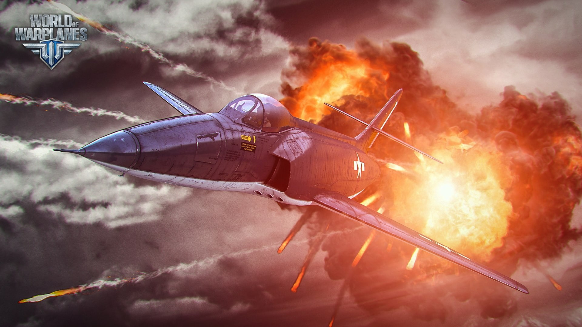 1080P, security, World of Warplanes, wargaming, flame, aggression, warplanes, flying, burning, war, sky, mode of transportation, aerospace industry, nature, HD Wallpaper