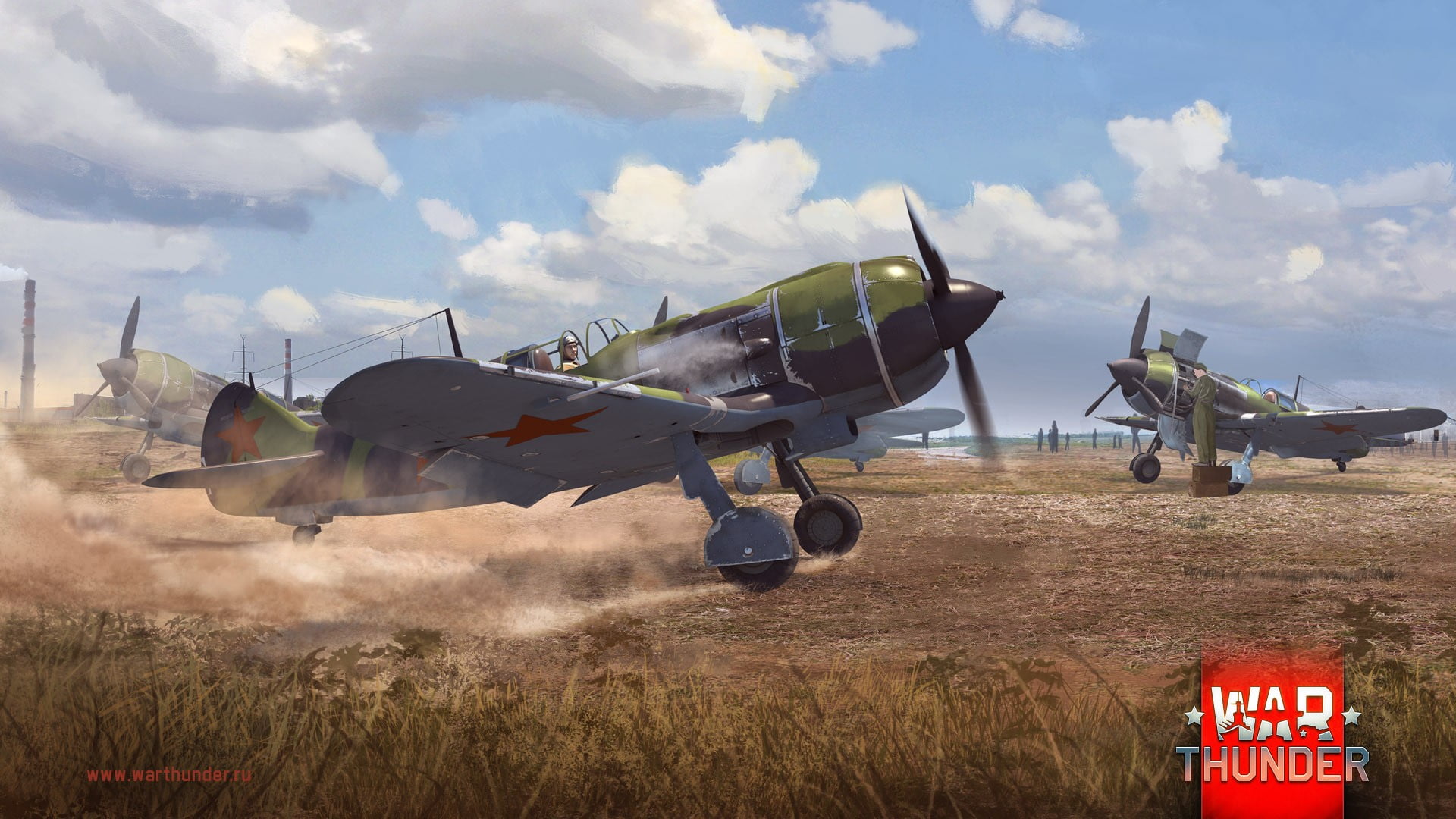 transportation, government, flying, War Thunder, fighting, land, airport, trailer, sky, armed forces, no people, utility, Gaijin Entertainment, military, HD Wallpaper