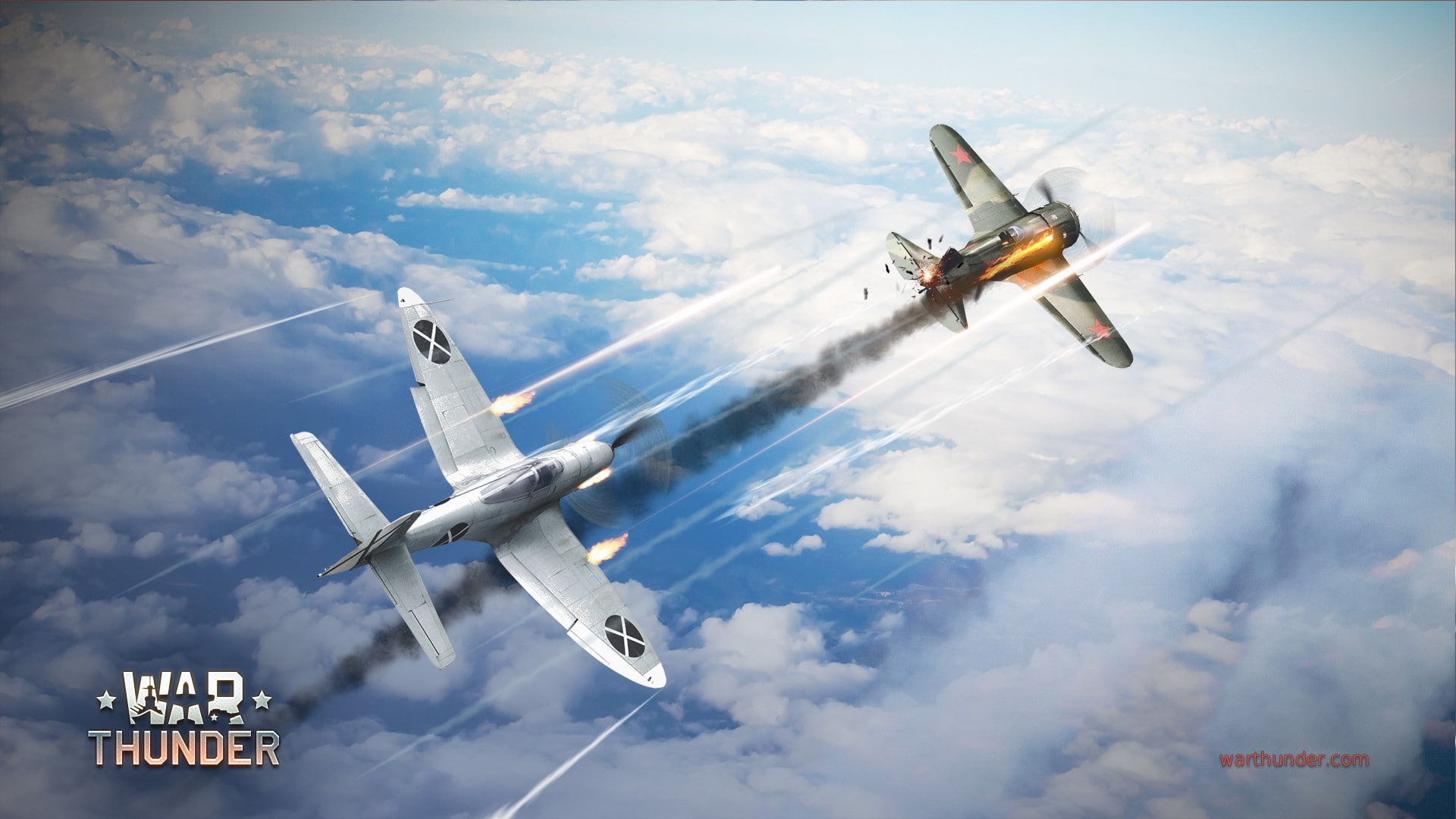 1080P, aerobatics, Gaijin Entertainment, nature, no people, explosive, day, mid-air, motion, mode of transportation, flying, air force, low angle view, HD Wallpaper