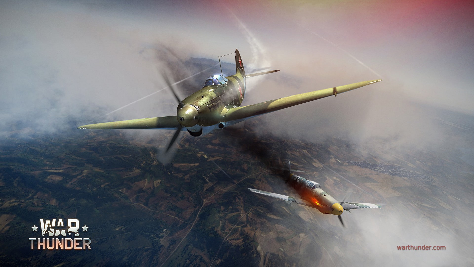 airplane, plane, aerospace industry, transportation, smoke - physical structure, speed, day, War Thunder, outdoors, cloud - sky, nature, military, flying, HD Wallpaper