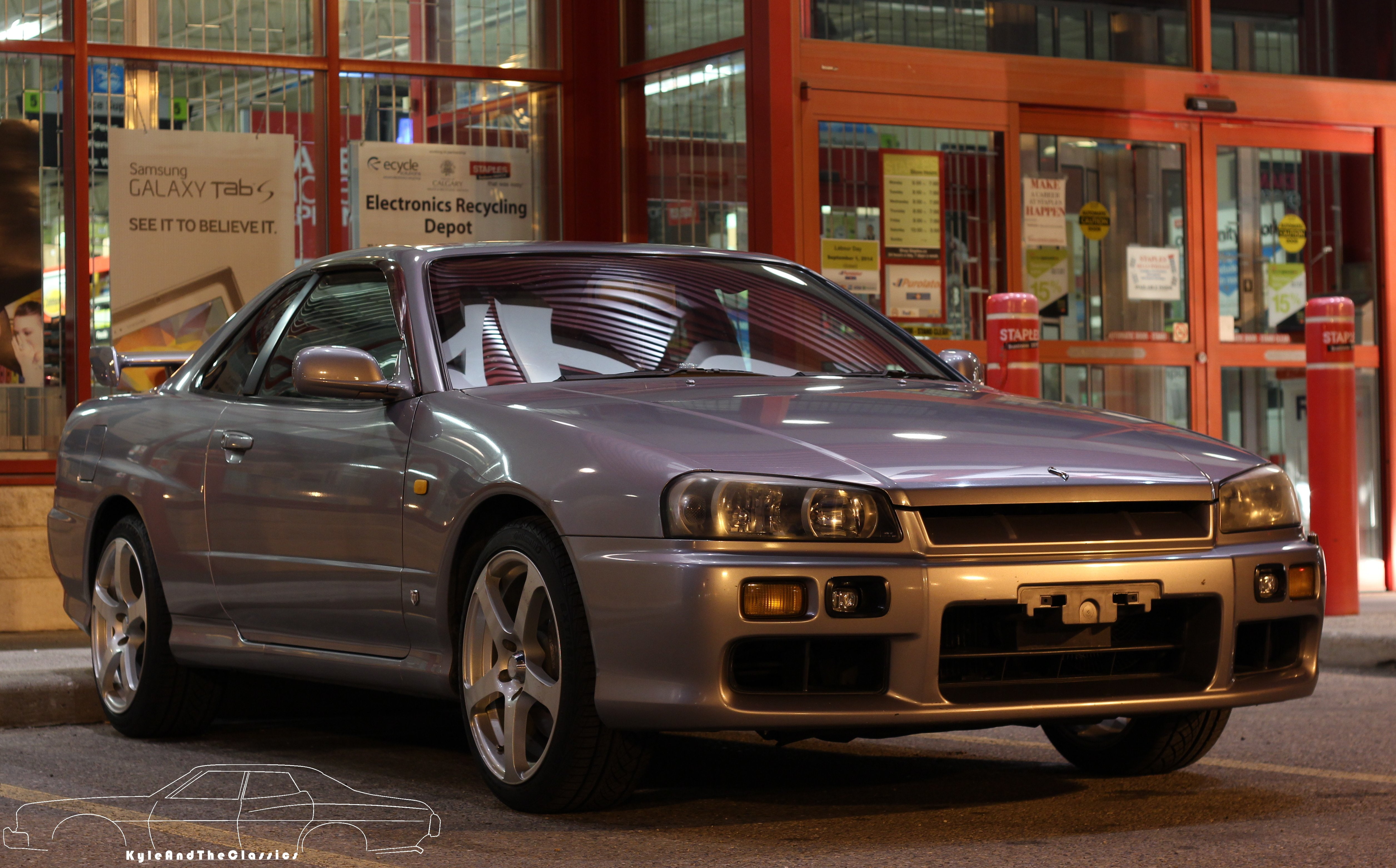 r34, 4K, gt-t3, nissan, skyline, 1999, HD Wallpaper