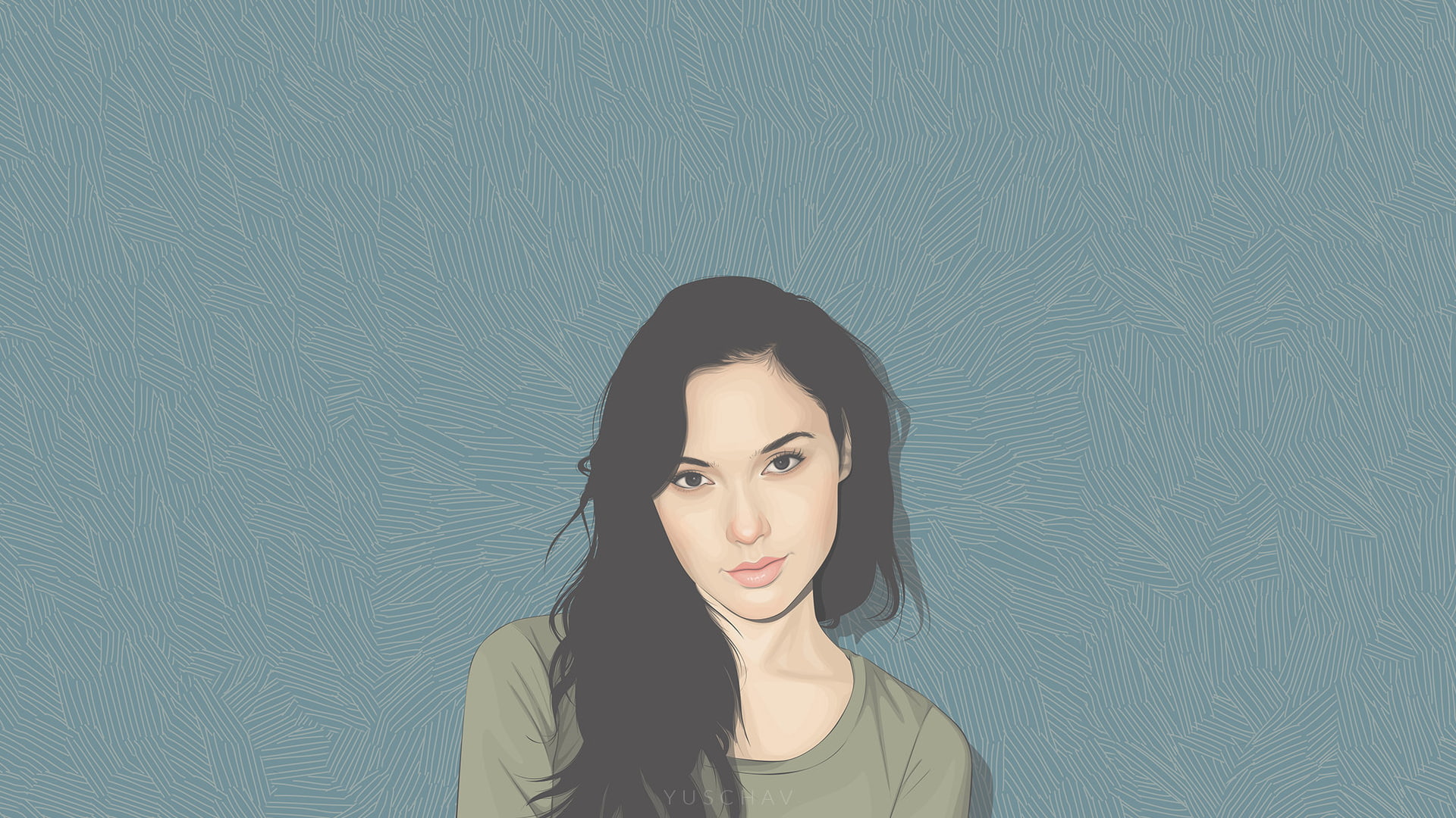 1080P, Gal Gadot, Yuschav Arly, vector, HD Wallpaper
