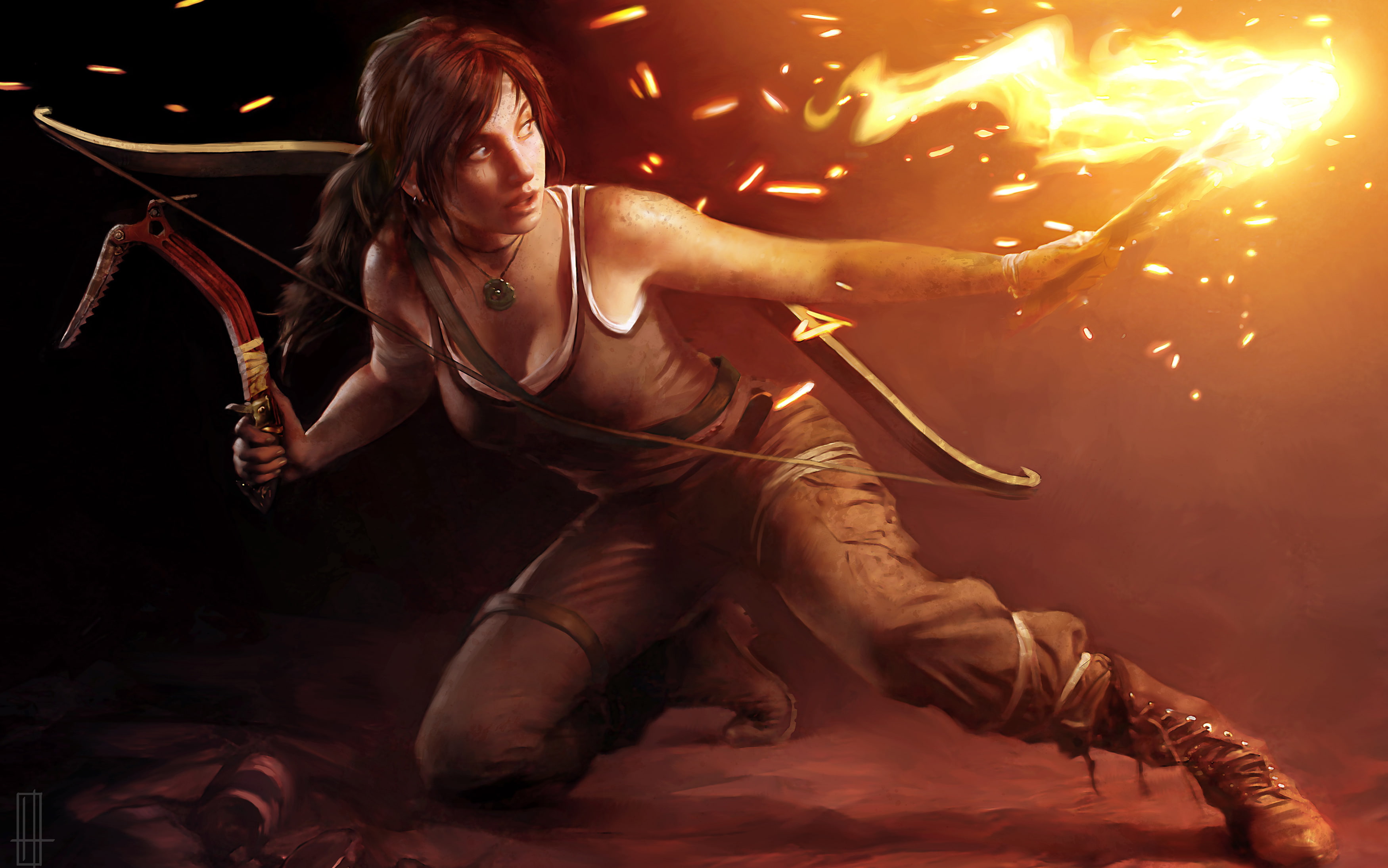 tomb, raider, lara, 2012, 2K, croft, HD Wallpaper
