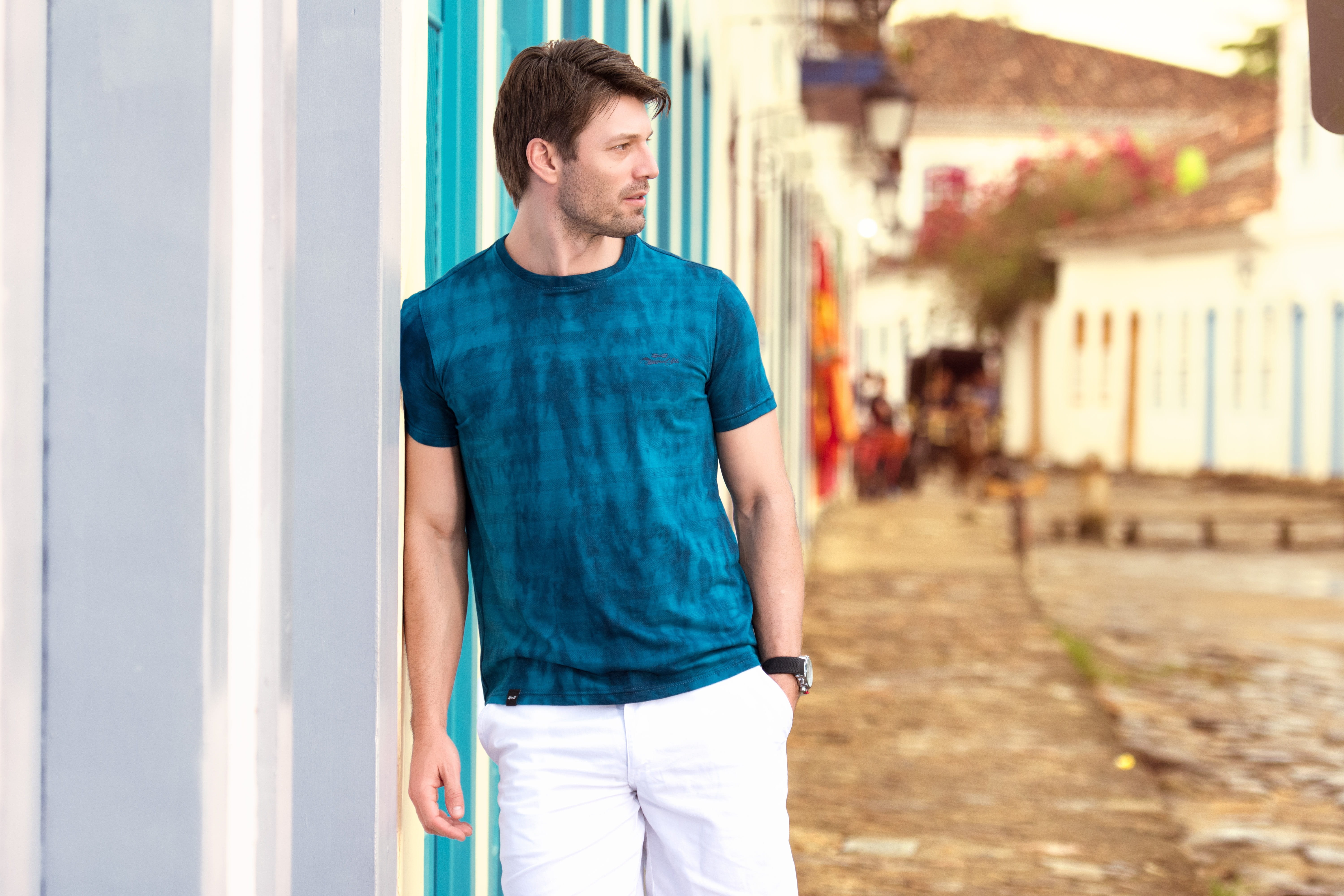 lifestyles, tie dye, looking, built structure, three quarter length, mens fashion, contemplation, casual clothing, building exterior, handsome, looking away, HD Wallpaper