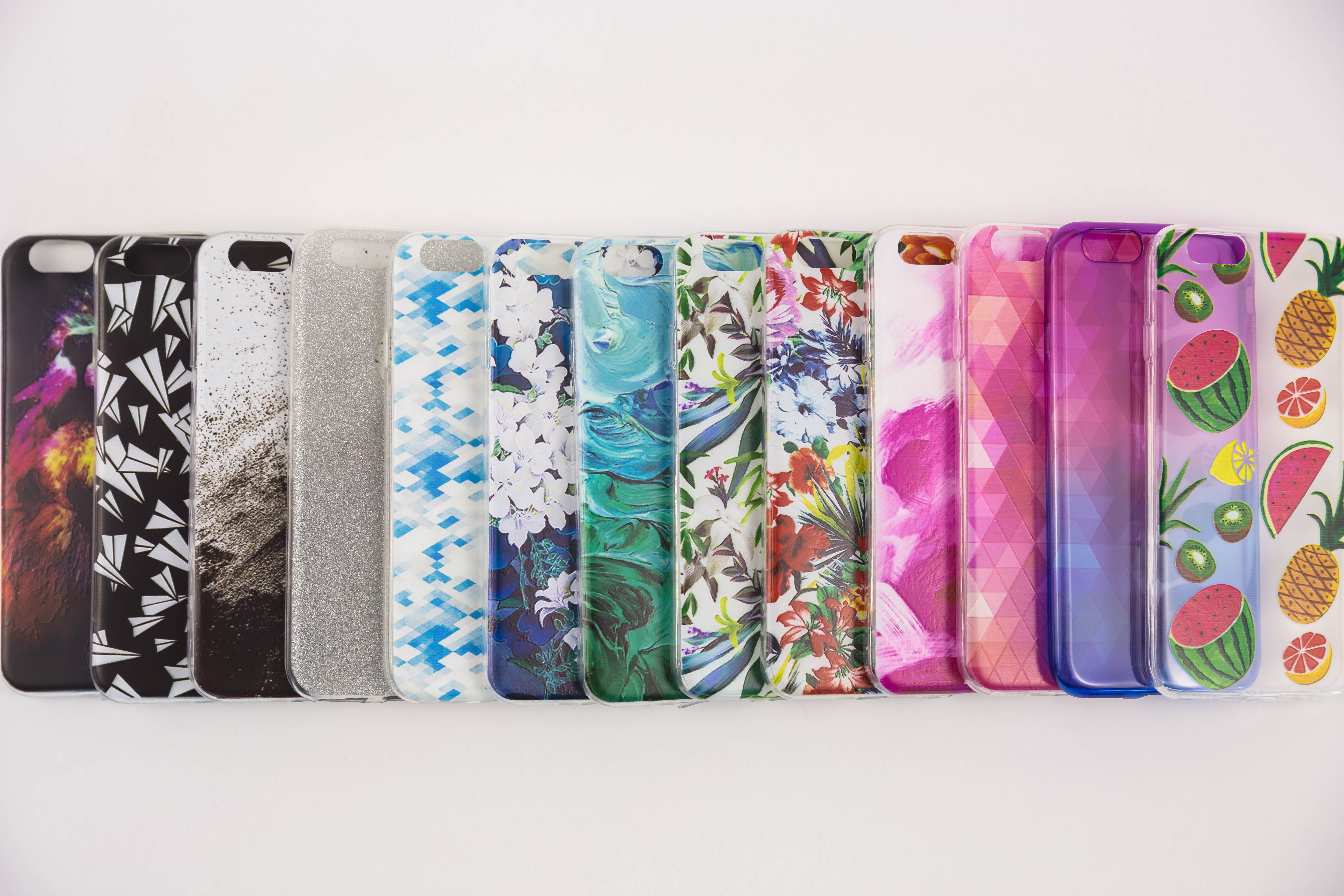 consumerism, floral pattern, clothing, white background, no people, 5K, colourful, arrangement, assorted, phone cases, large group of objects, pattern, HD Wallpaper