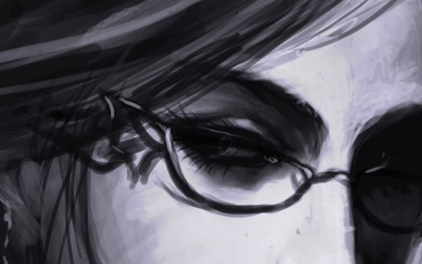 720P, eyeball, painting, adult, watercolor, human face, body part, lifestyles, woman, women, wearing, headshot, human body part, video games, artwork, HD Wallpaper