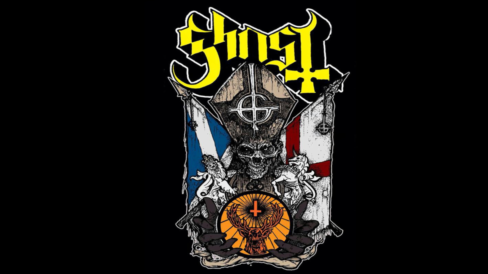 Ghost B.C., 1080P, Papa Emeritus, Ghost, HD Wallpaper