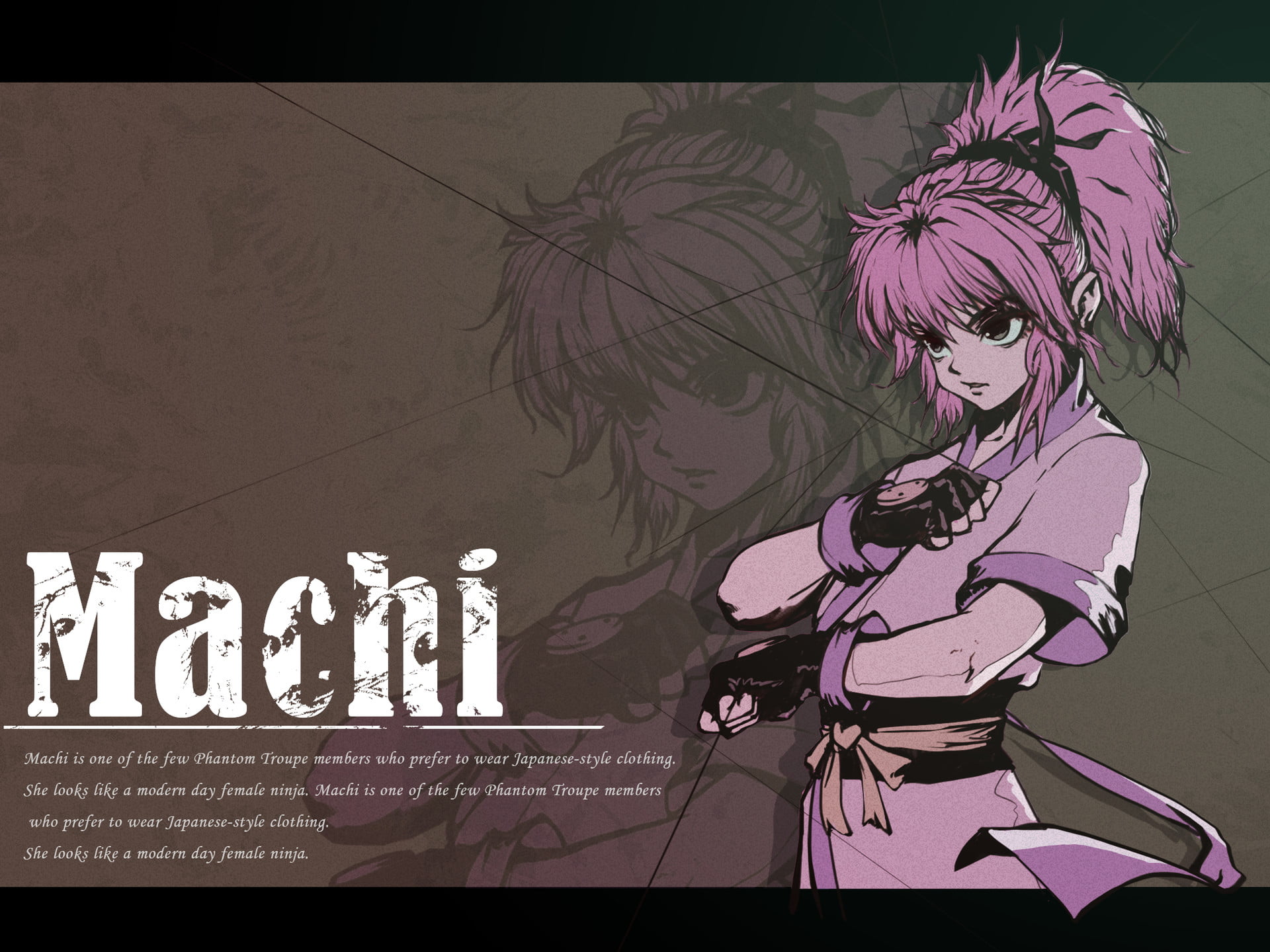 Machi (Hunter x Hunter), Anime, 1080P, Hunter x Hunter, HD Wallpaper