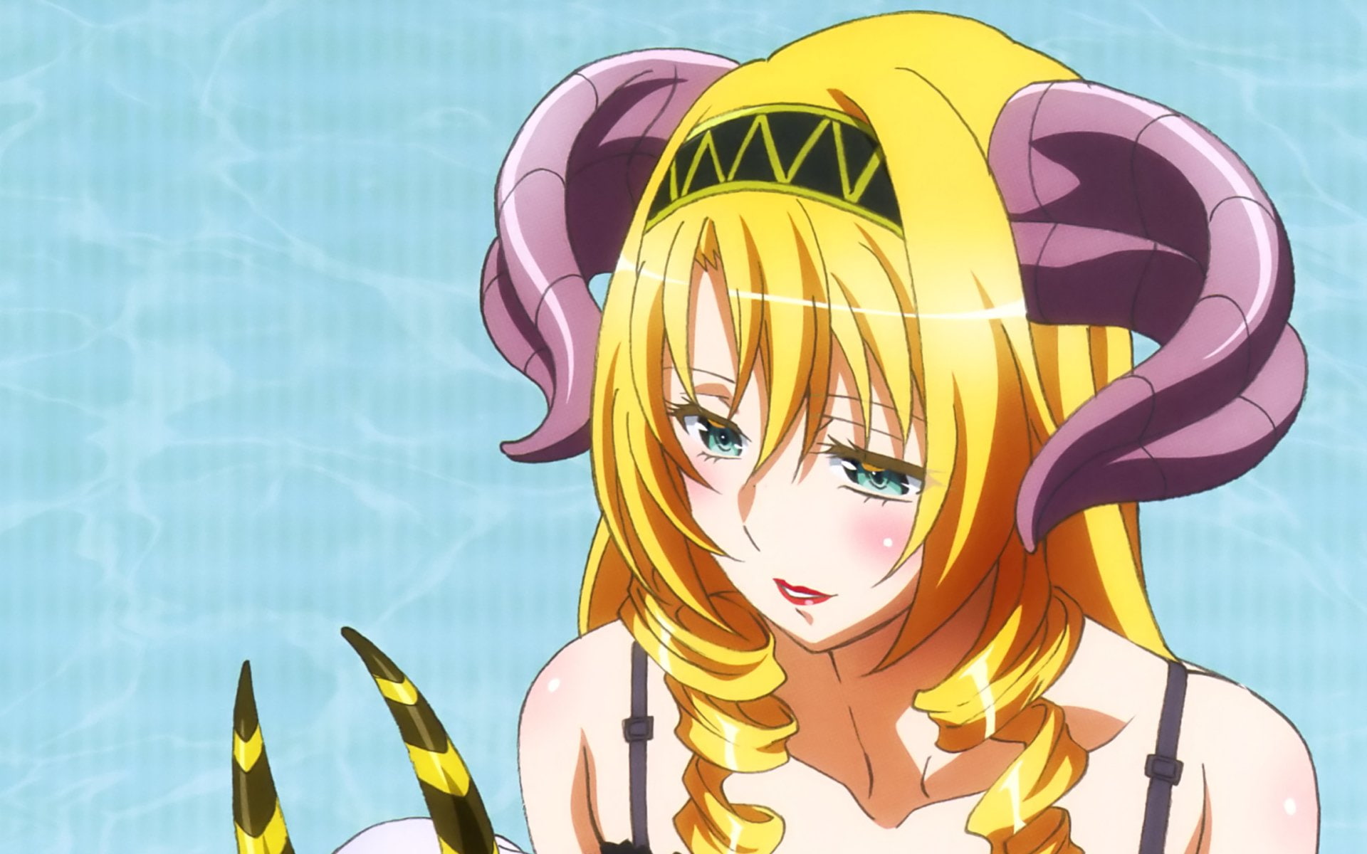 swimming pool, Anime, pool, The Seven Deadly Sins, day, water, portrait, human representation, yellow, multi colored, nature, close-up, focus on foreground, HD Wallpaper