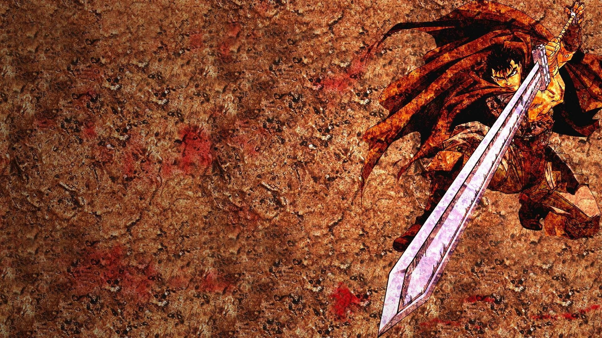 sword, falling, autumn, berserk, wood, no people, change, textured, outdoors, brown, fragility, field, armor, plant part, close-up, high angle view, Anime, HD Wallpaper