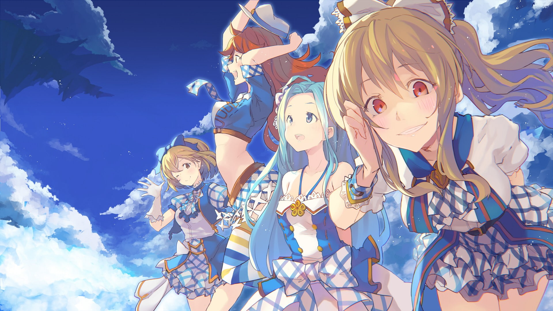 clouds, anime girls, Granblue Fantasy, 1080P, HD Wallpaper
