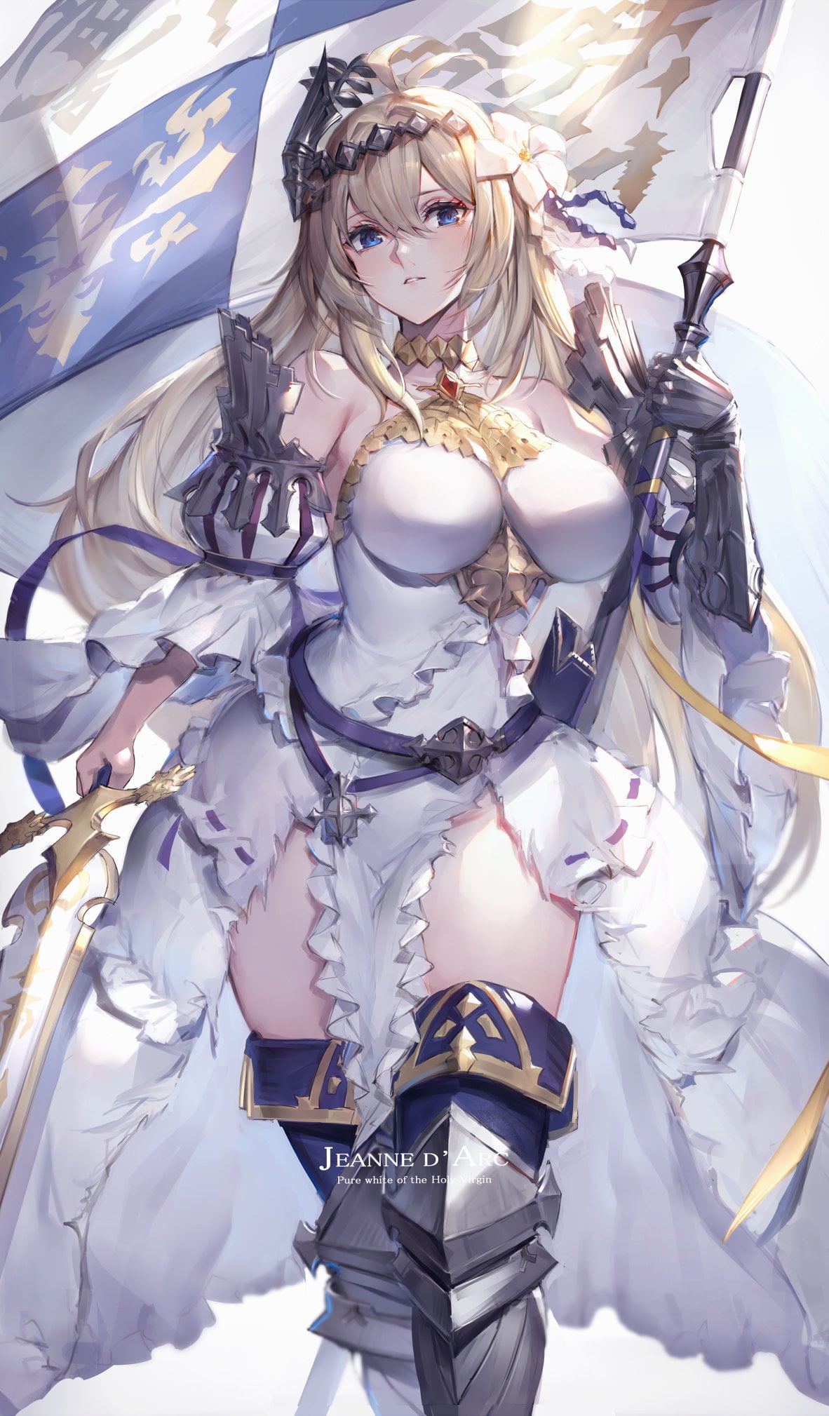 Cygames, Jeanne Darc (Granblue Fantasy), 1080P, video games, anime girls, Granblue Fantasy, Phone HD Wallpaper