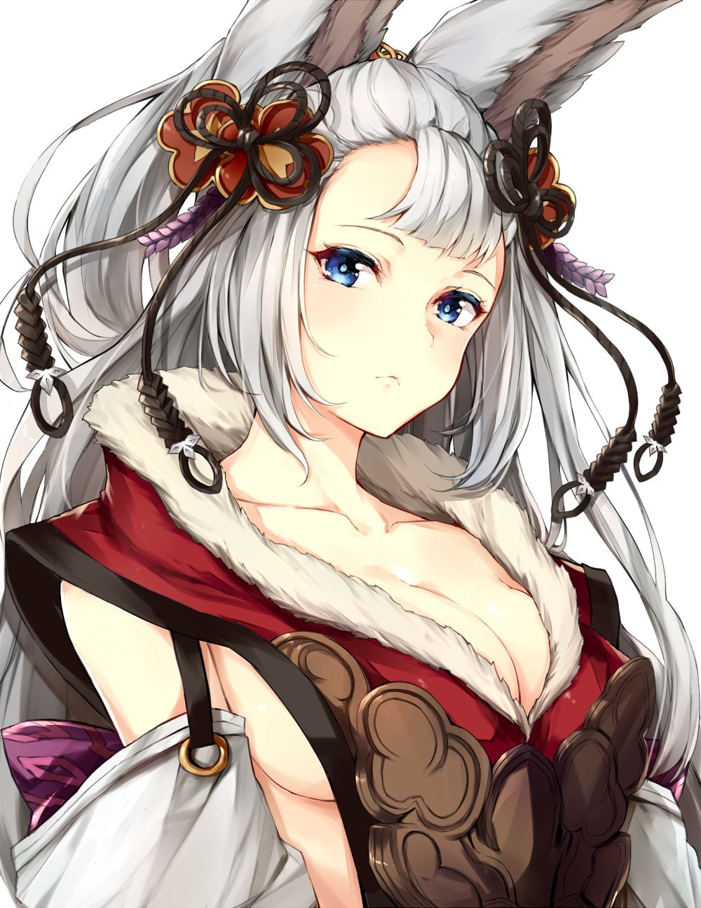 Granblue Fantasy, adult, looking at camera, close-up, anime, 720P, hair, beautiful woman, females, hairstyle, blond hair, Socie (Granblue Fantasy), beauty, Phone HD Wallpaper