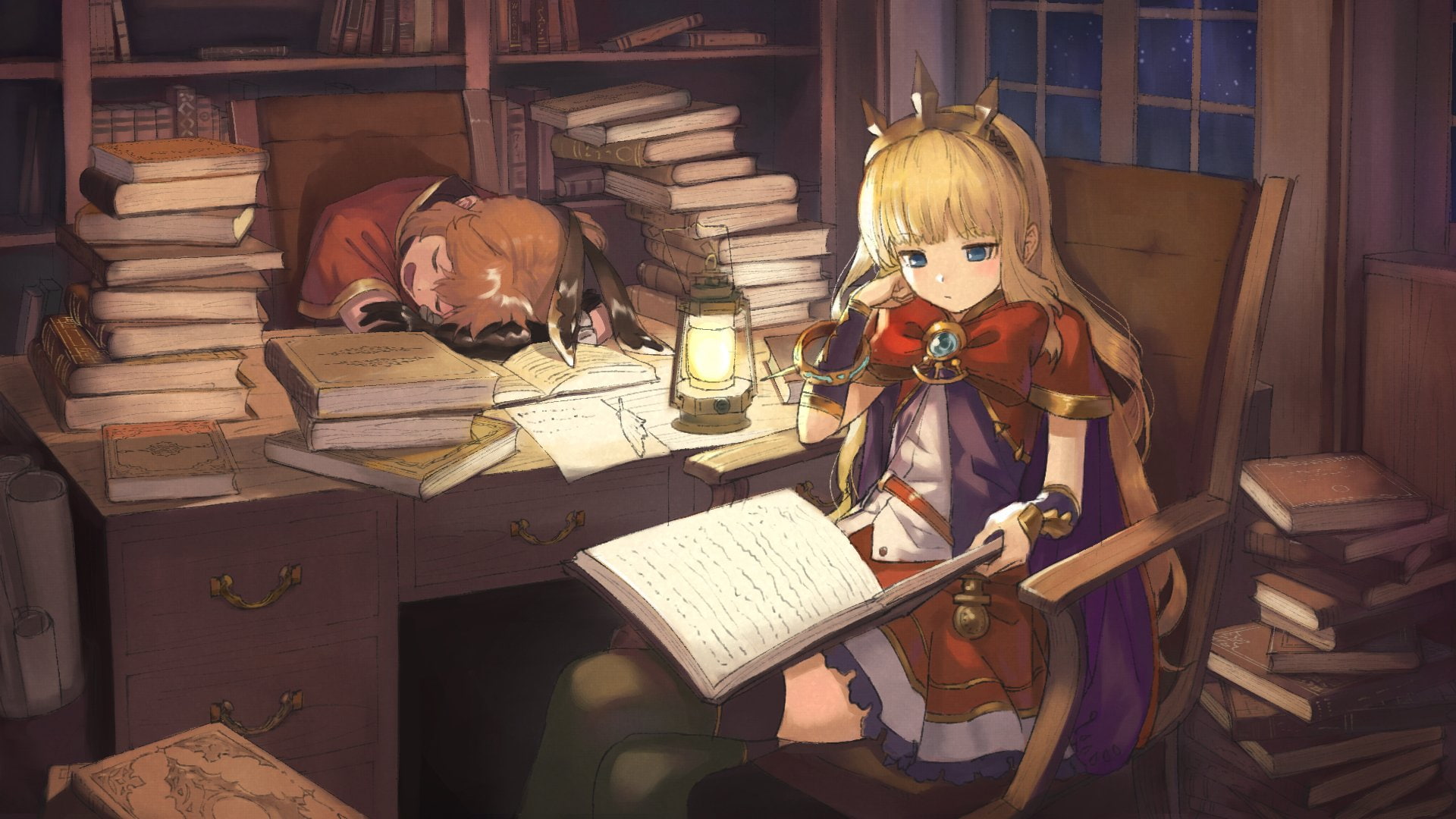 Granblue Fantasy, Clarisse (Granblue Fantasy), Cagliostro (Granblue Fantasy), 1080P, Anime, HD Wallpaper