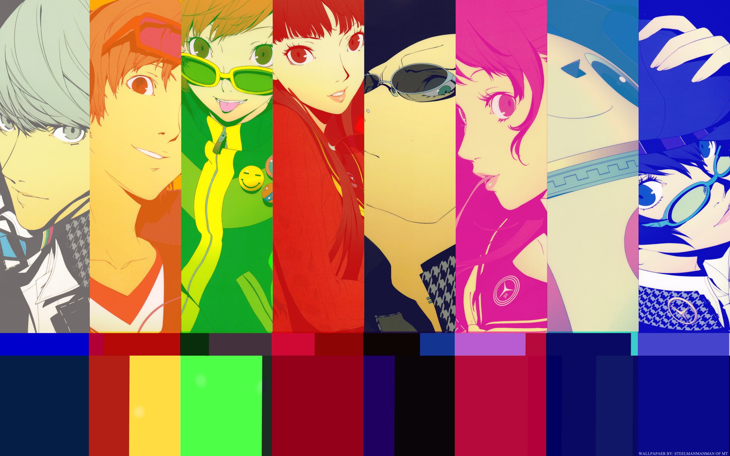 anime, large group of objects, human representation, backgrounds, video games, representation, indoors, choice, art and craft, variation, Persona 4, HD Wallpaper