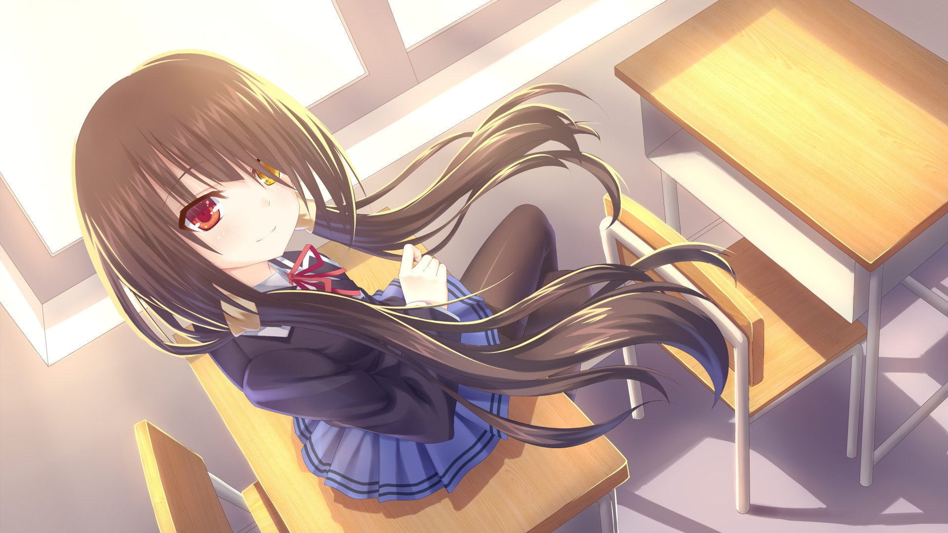 Brown Hair, Kurumi Tokisaki, 1080P, day, close-up, arts culture and entertainment, Girl, people, lifestyles, adult, female, females, modern, one Person, HD Wallpaper