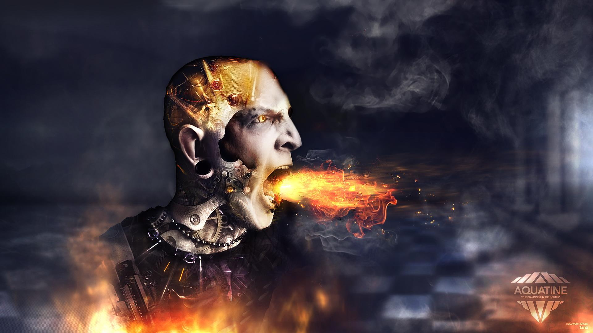 1080P, creative and graphics, anger, HD Wallpaper