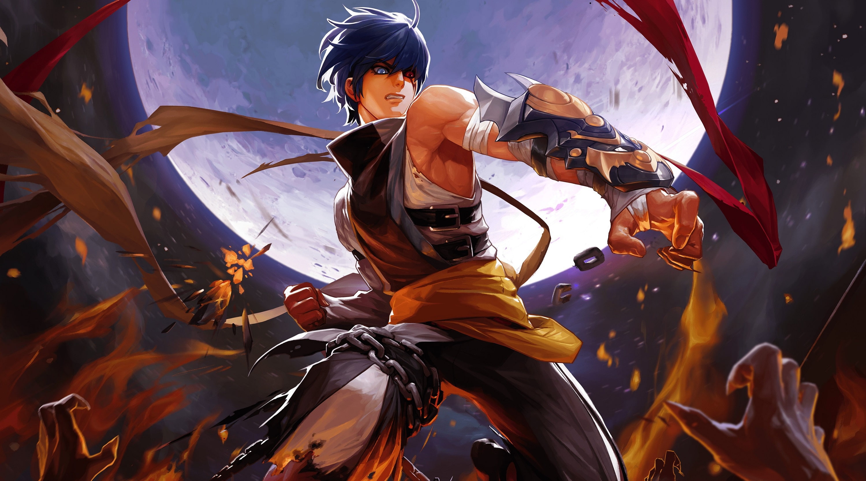 Kritika Online, anger, guy, warrior, 2K, HD Wallpaper
