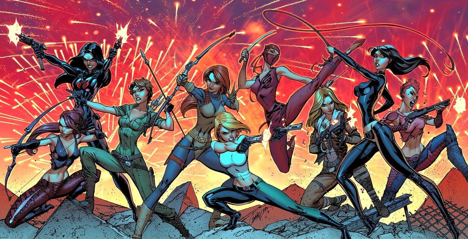 anger Girl, 720P, Baroness (G.I. Joe), Danger Girl, Comics, HD Wallpaper
