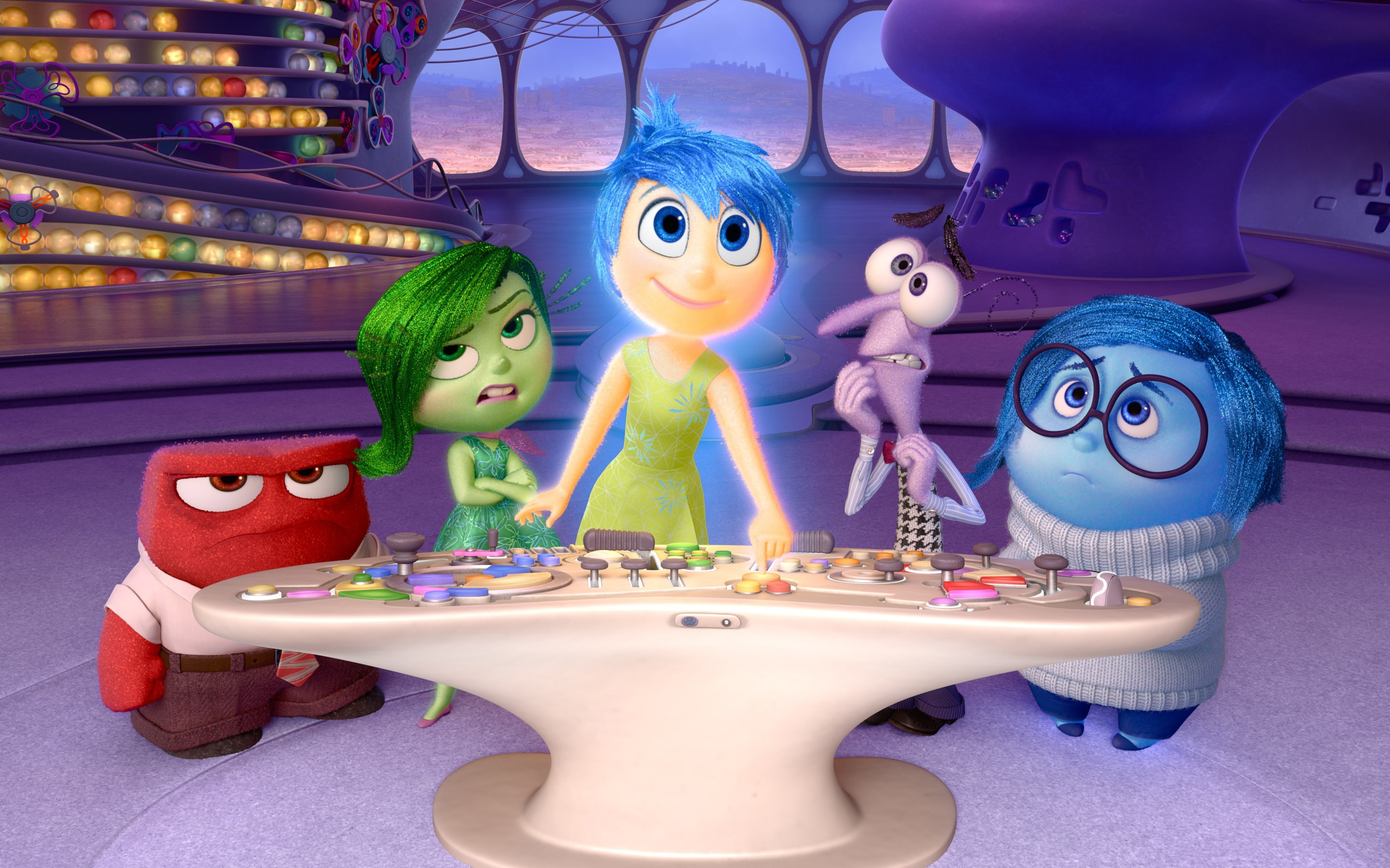 sadness, inside, fear, anger, joy, 2K, disgust, HD Wallpaper