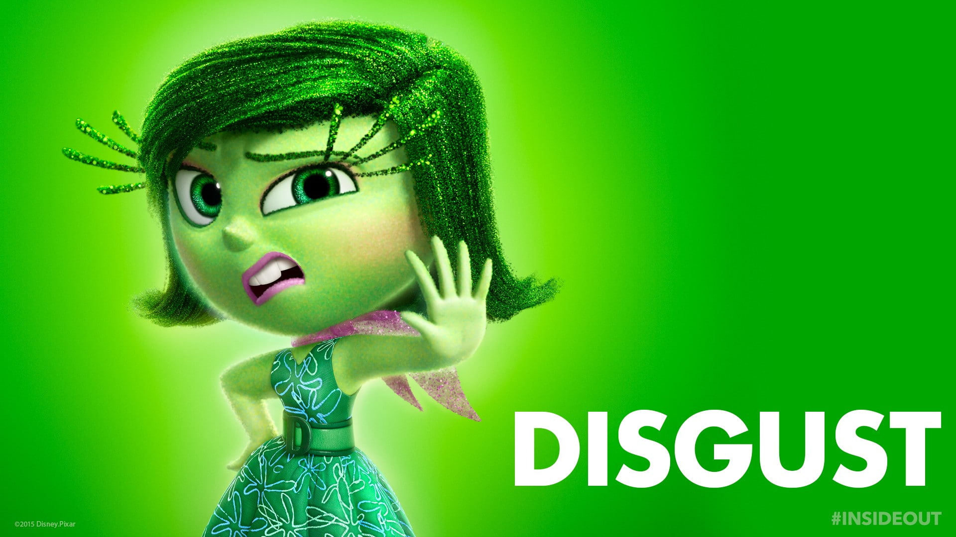disgust, Inside Out, 1080P, HD Wallpaper