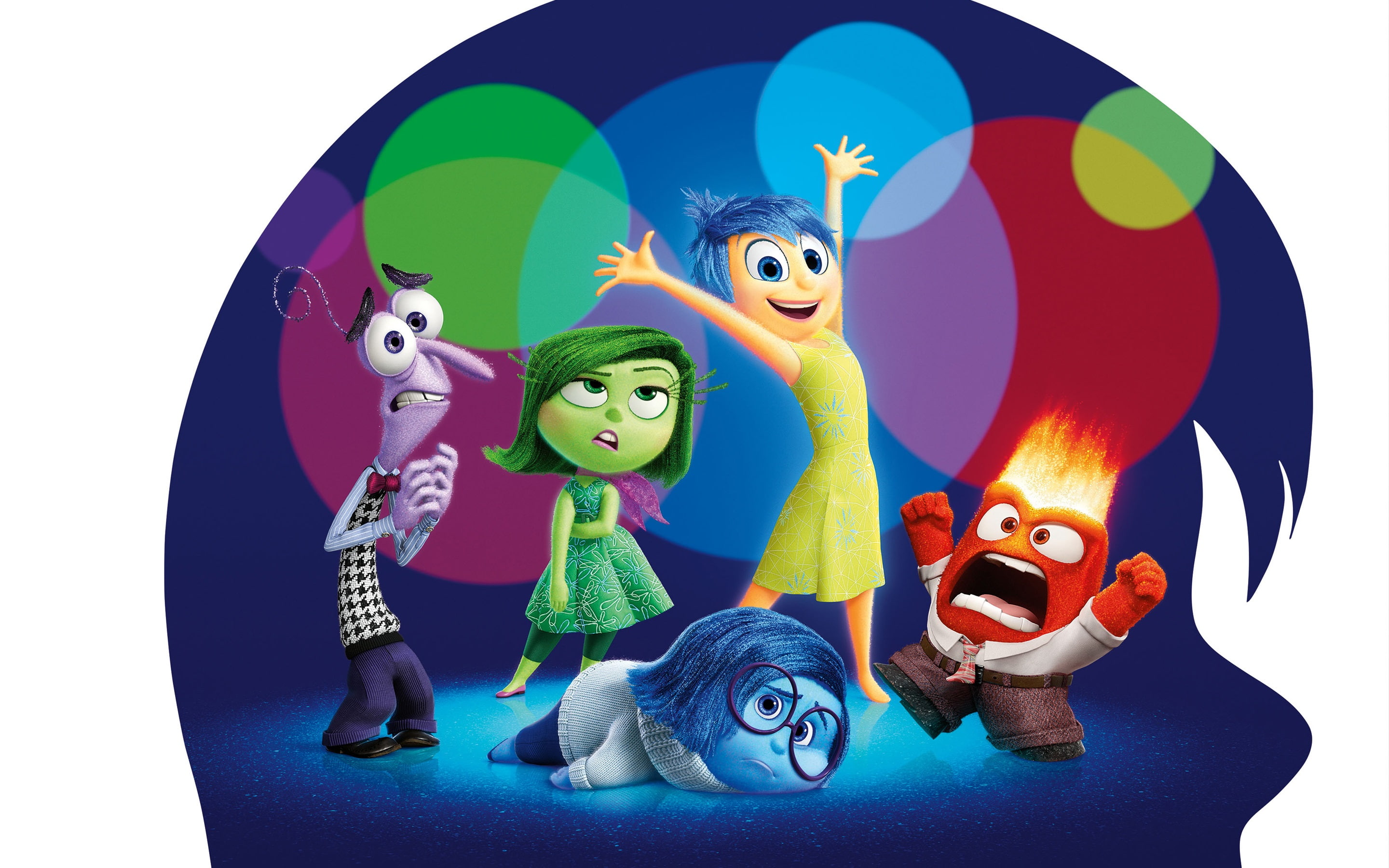 2015, Inside, Movie, 2K, Cartoon, Out, HD Wallpaper