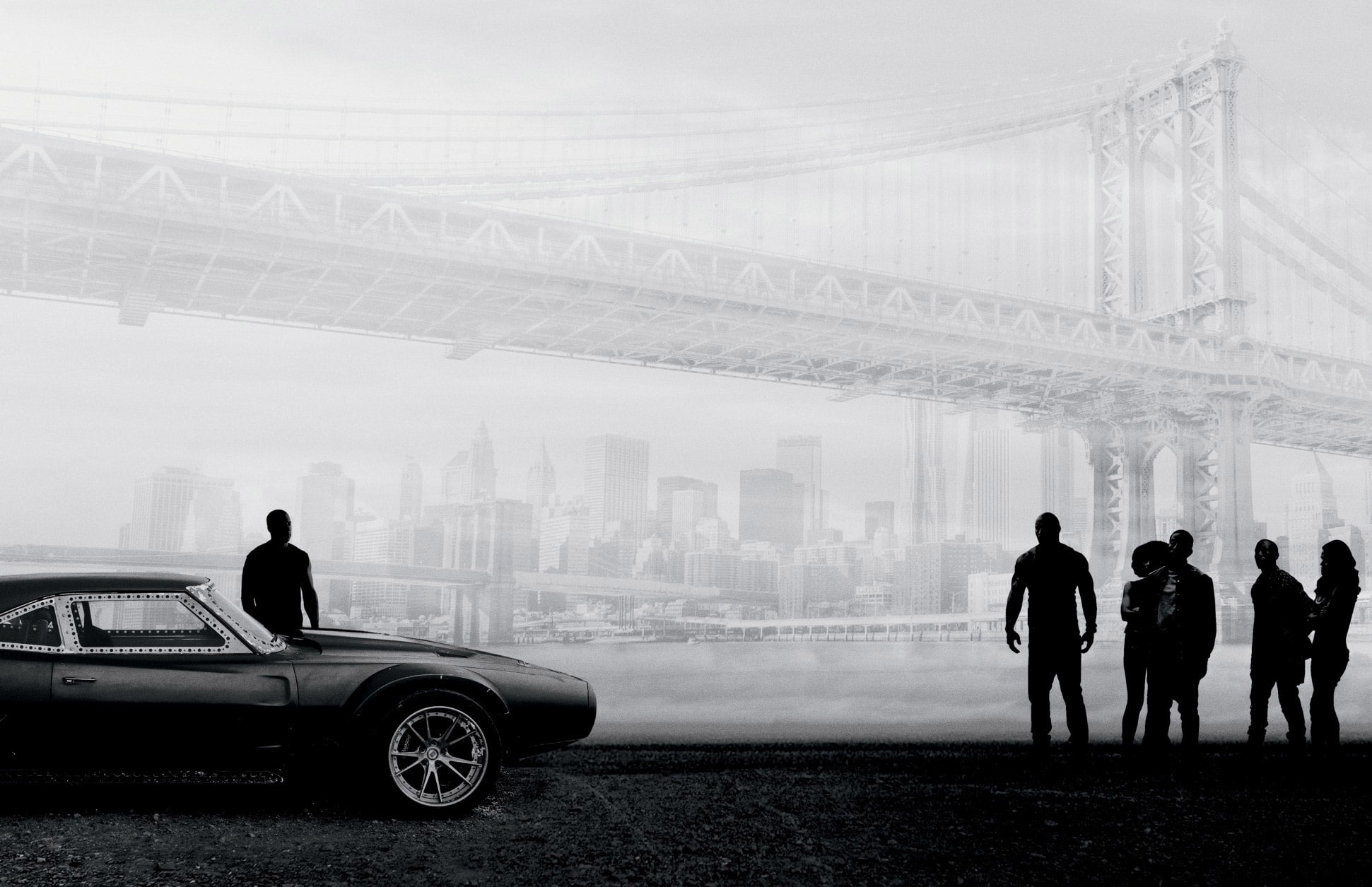 car, real people, architecture, the fate of the furious, day, outdoors, 1080P, built structure, fog, women, building exterior, mode of transportation, HD Wallpaper