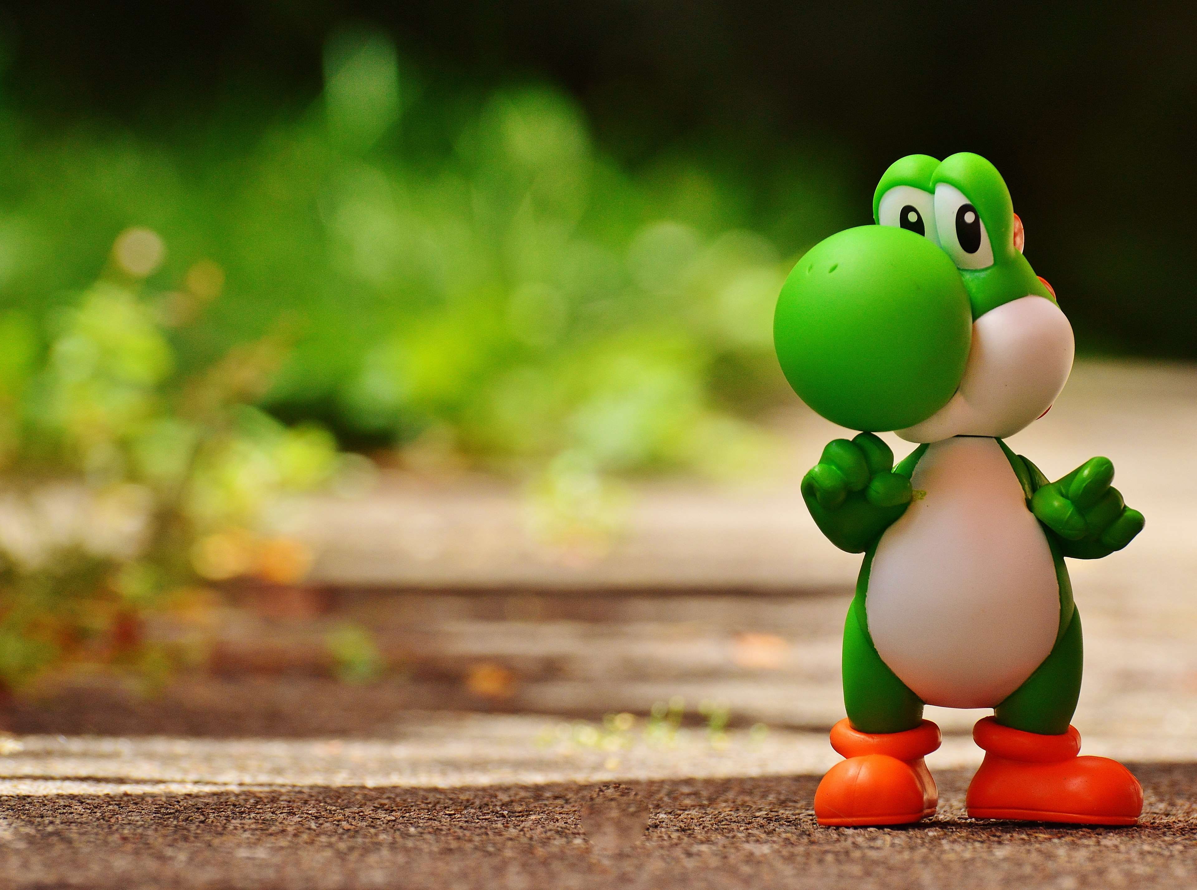 character, no people, small, focus on foreground, mushroom kingdom, super, children, close-up, colorful, cartoon, toy, marios brother luigi, representation, HD Wallpaper
