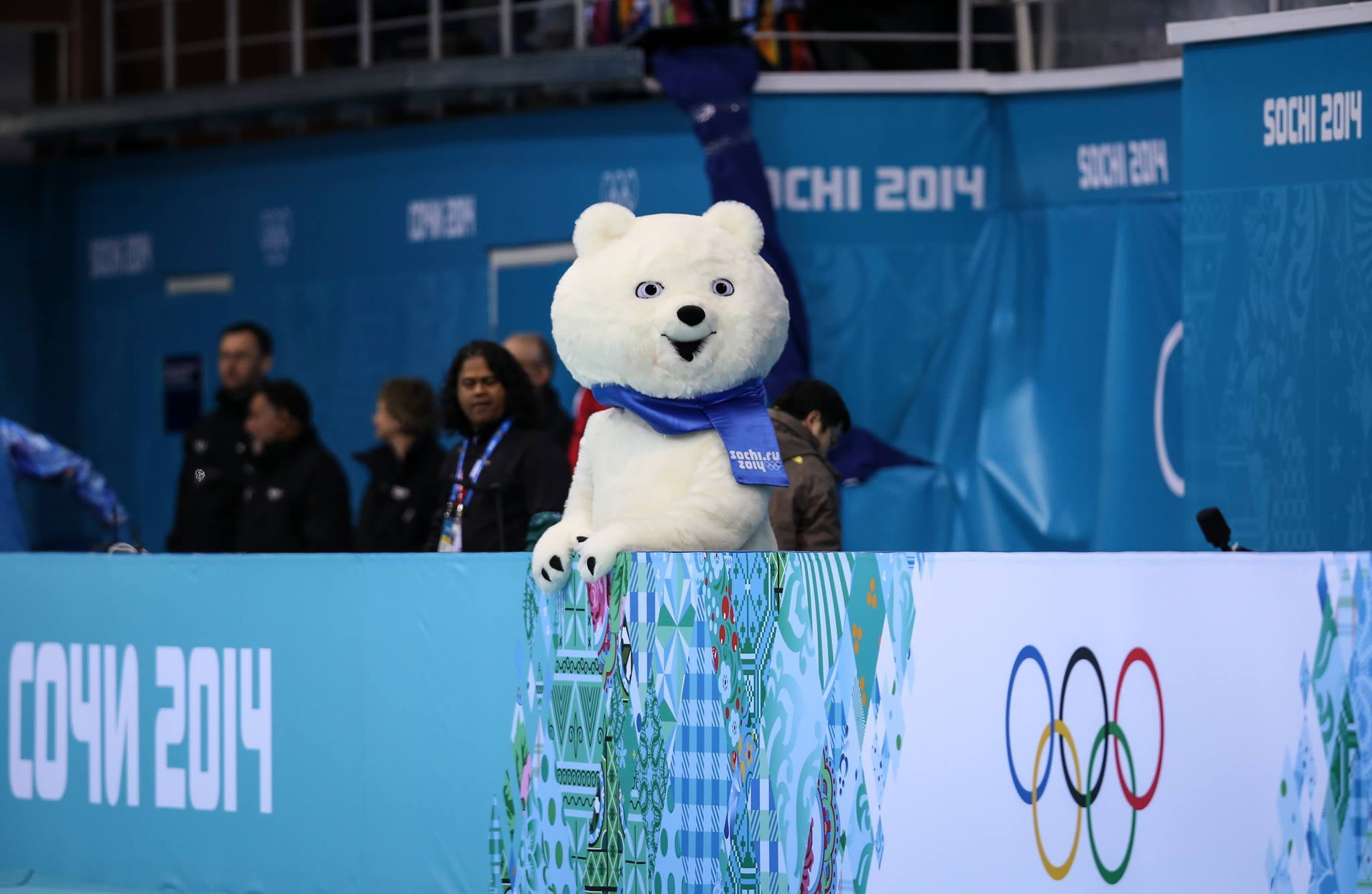 toy, standing, blue, focus on foreground, human representation, portrait, looking at camera, sochi 2014, representation, communication, art and craft, mascot, HD Wallpaper