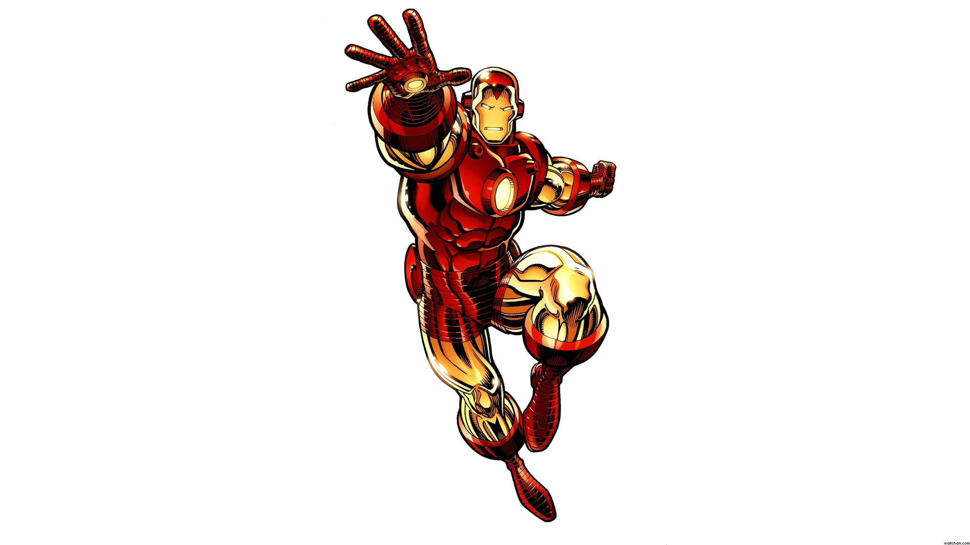 hd, 1080P, man, cartoon/comic, white, iron, illustraiton, HD Wallpaper