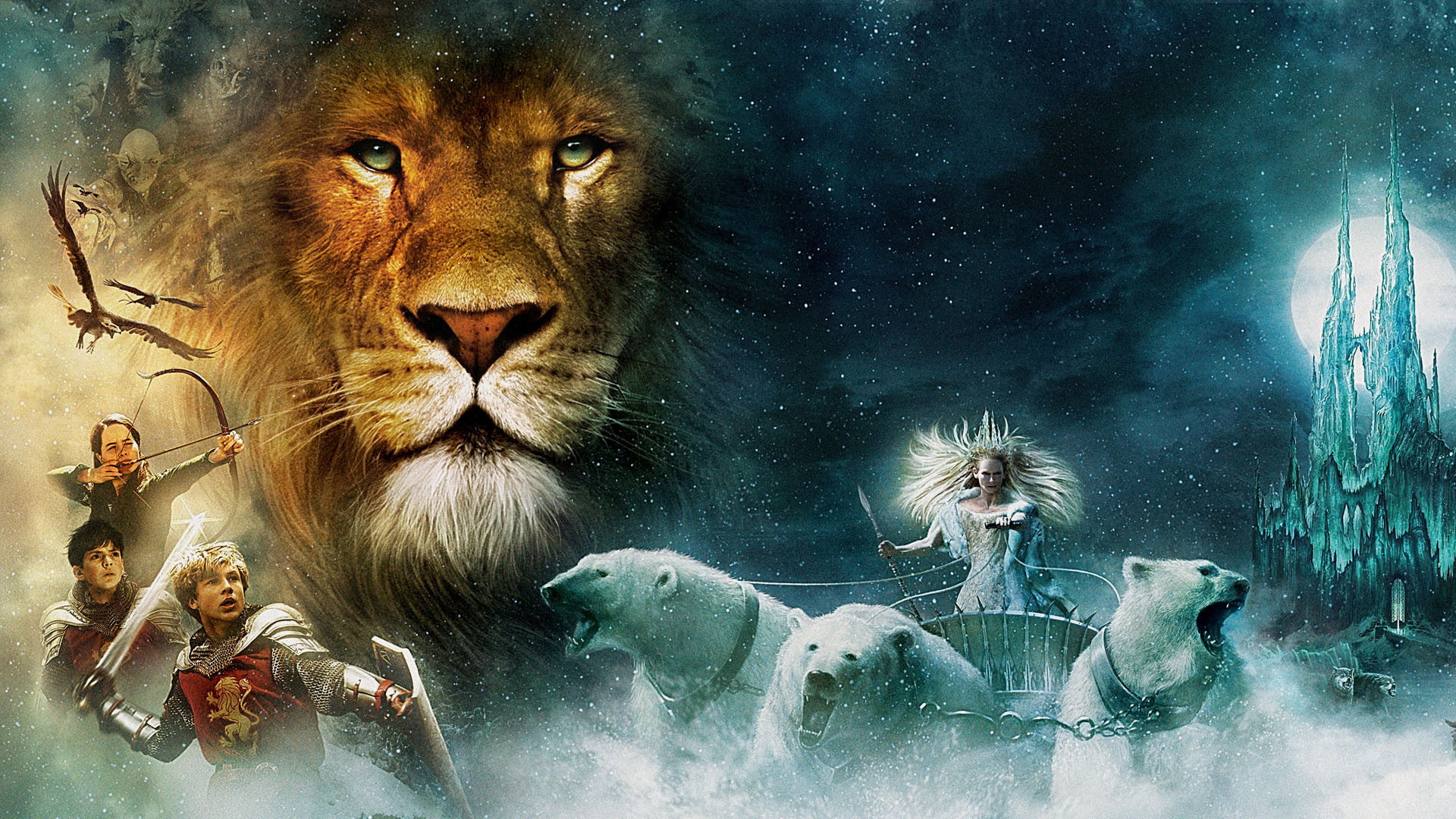 narnia, book, lion, series, adventure, disney, chronicles, wardrobe, family, fantasy, witch, 1080P, HD Wallpaper