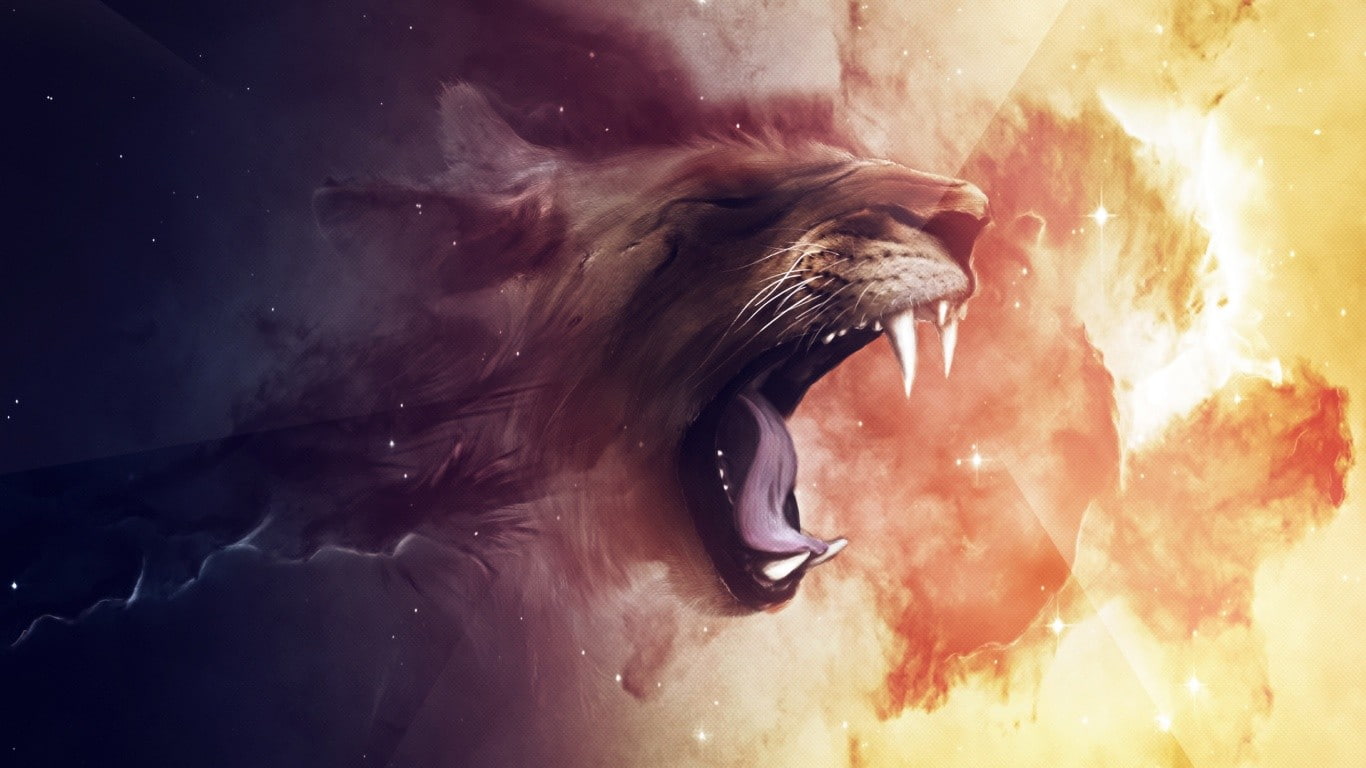 720P, animals, fantasy art, Claudio Testa, abstract, tiger, HD Wallpaper