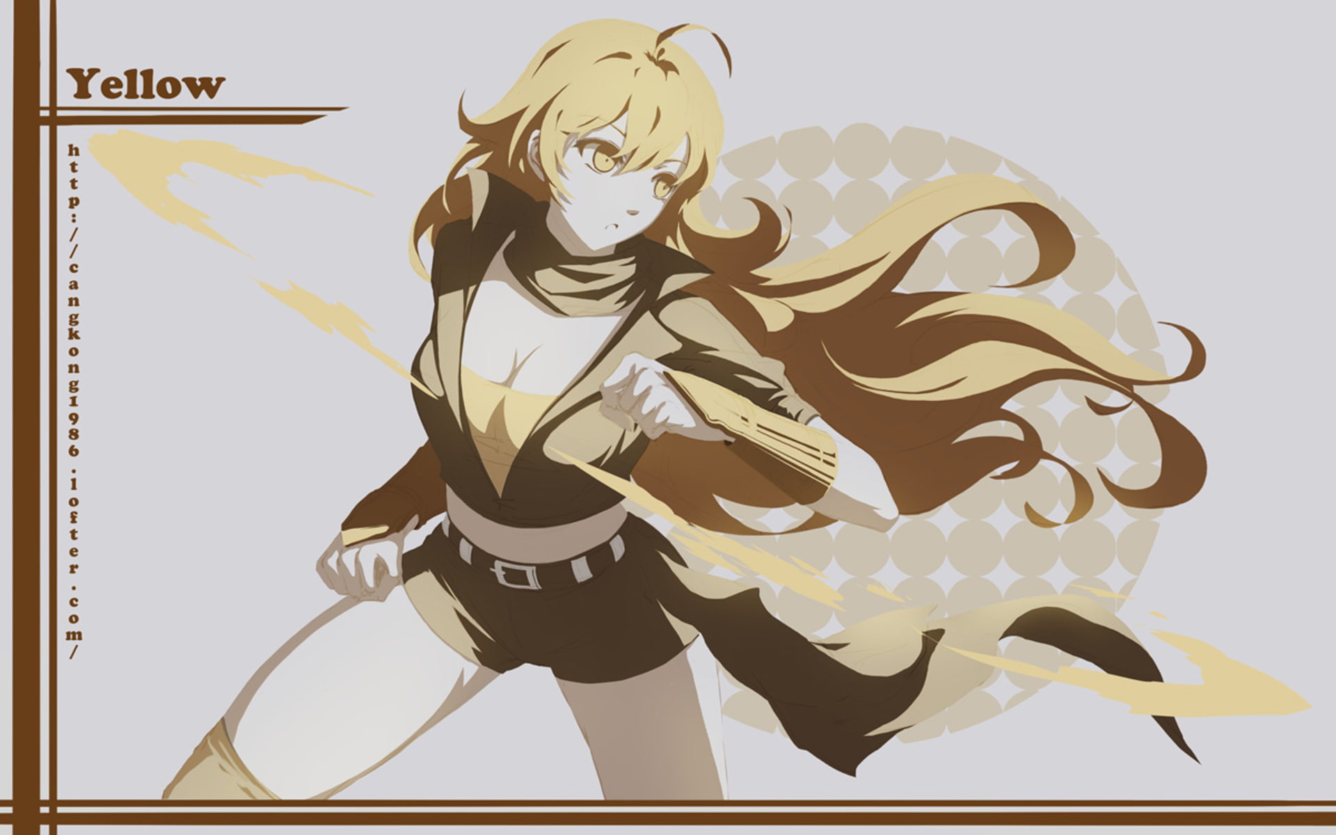 anime, 1080P, Yang Xiao Long, RWBY, HD Wallpaper