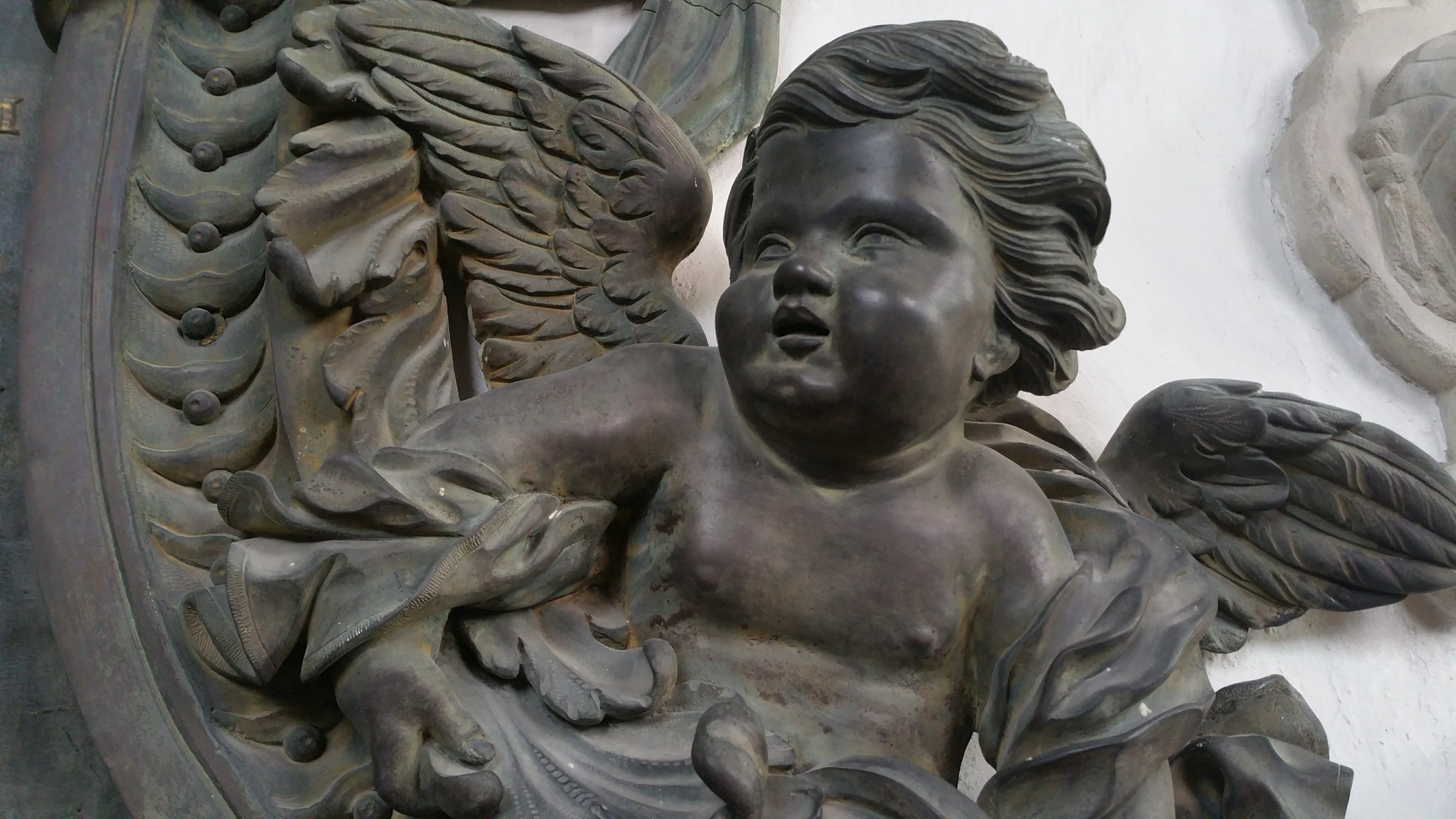 emotion, 5K, black engel, human representation, history, augsburg, art and craft, female likeness, angel, carving - craft product, representation, outdoors, HD Wallpaper